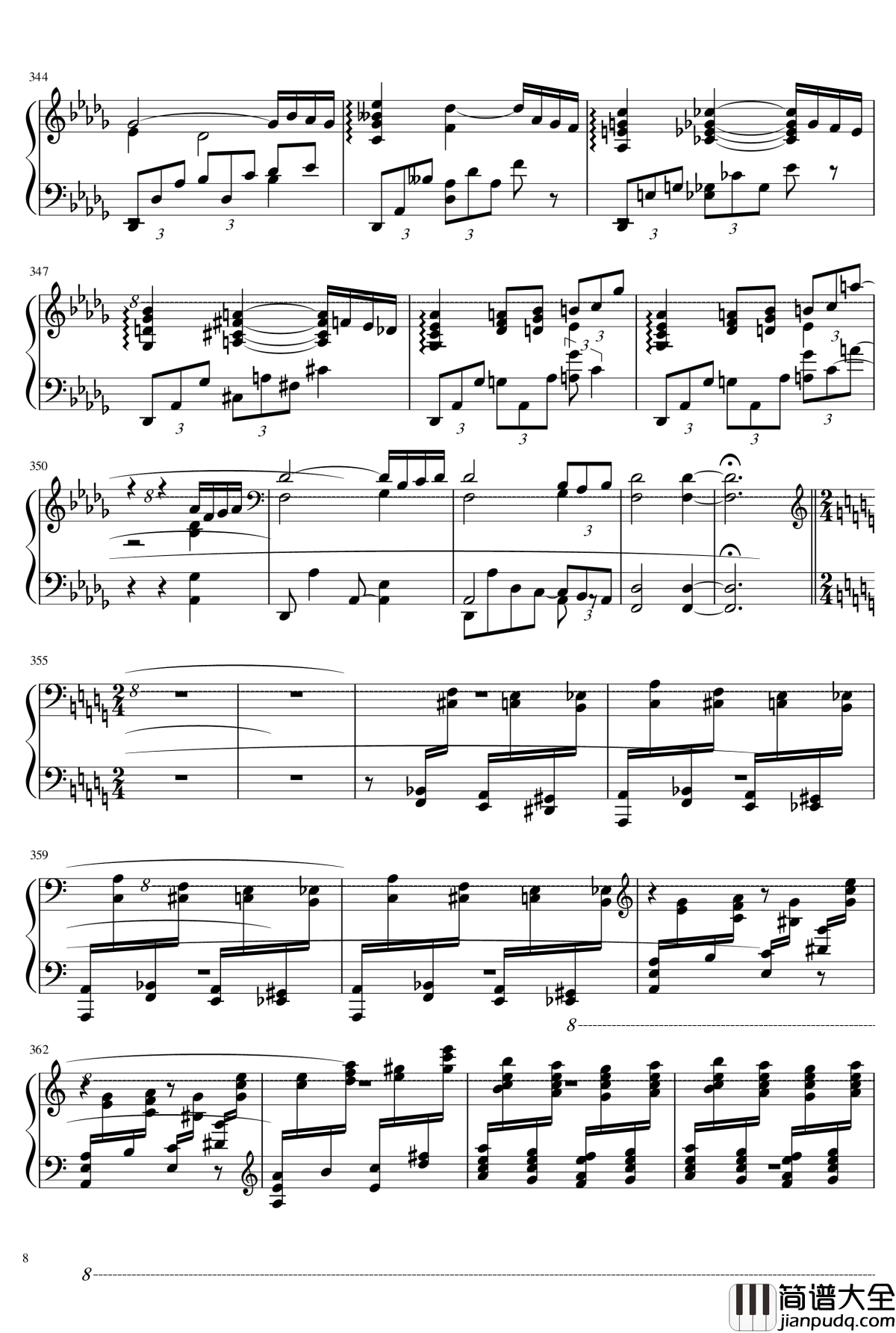 Rhapsody_on_a_Theme_of_Paganini_马克西姆_Maksim·Mrvica_钢琴谱