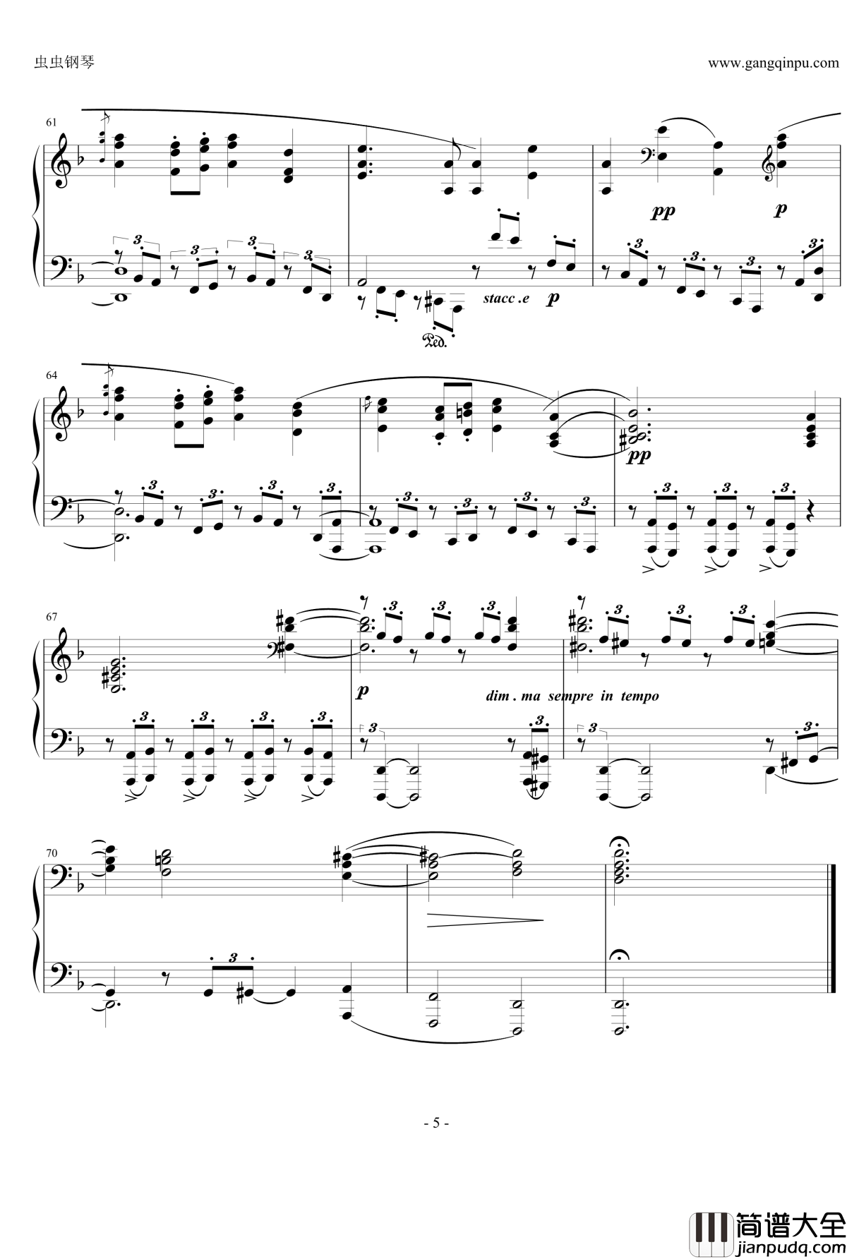 四首叙事曲钢琴谱_勃拉姆斯_Brahms