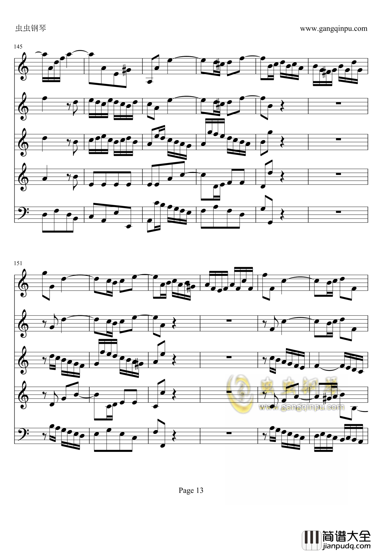 a小调小提琴协奏曲钢琴谱_巴赫_P.E.Bach