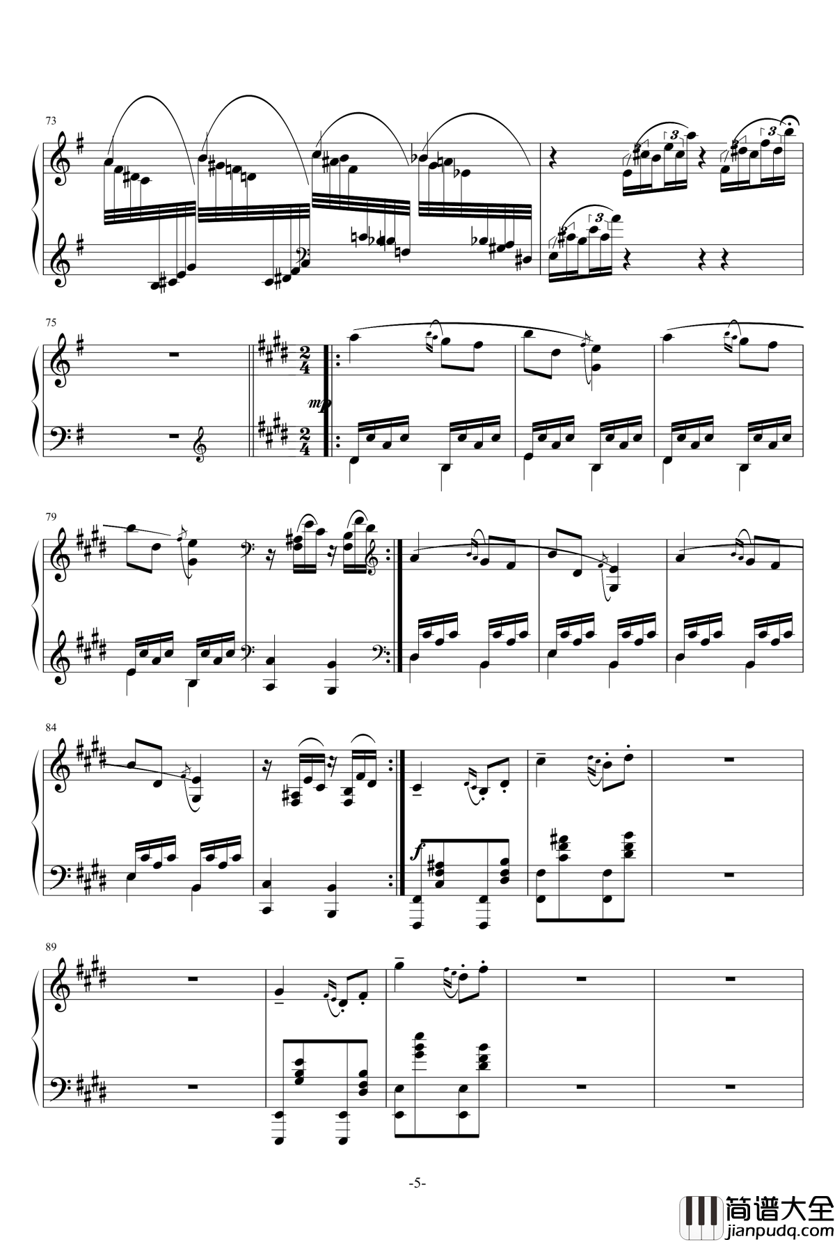 小温狂想曲_3钢琴谱—具有匈牙利狂想曲风格的一曲。—我的代表作_一个球