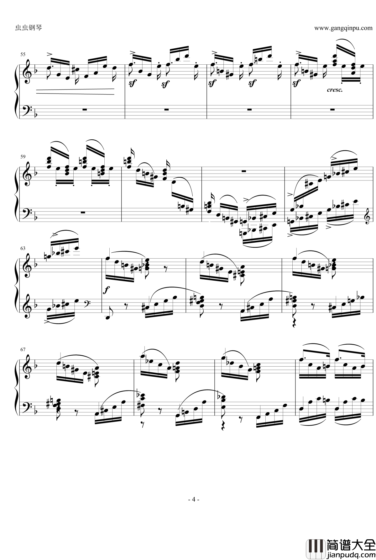 随想曲钢琴谱Op.116__No.7_勃拉姆斯_Brahms