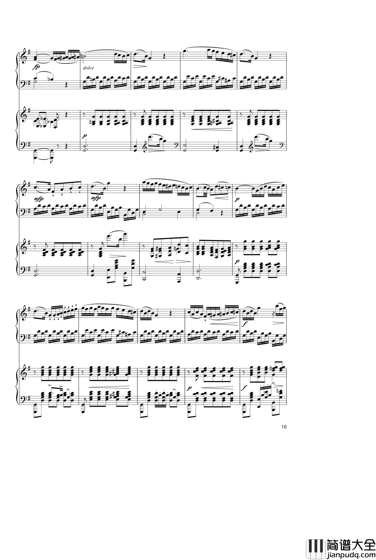 Sonata_In_C_Major,_K_545钢琴谱_双钢琴_莫扎特