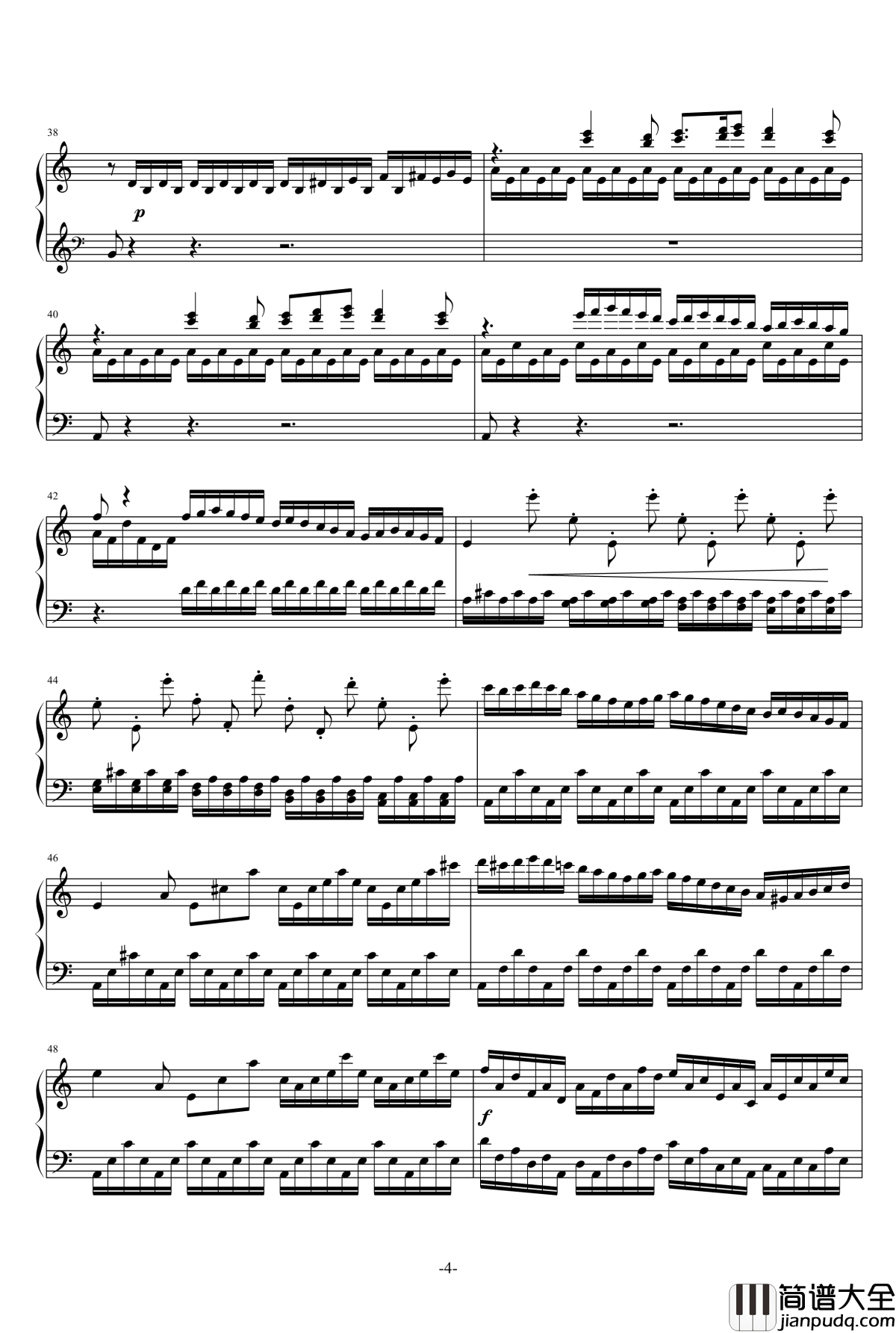 a小调第3号练习曲钢琴谱_乐之琴