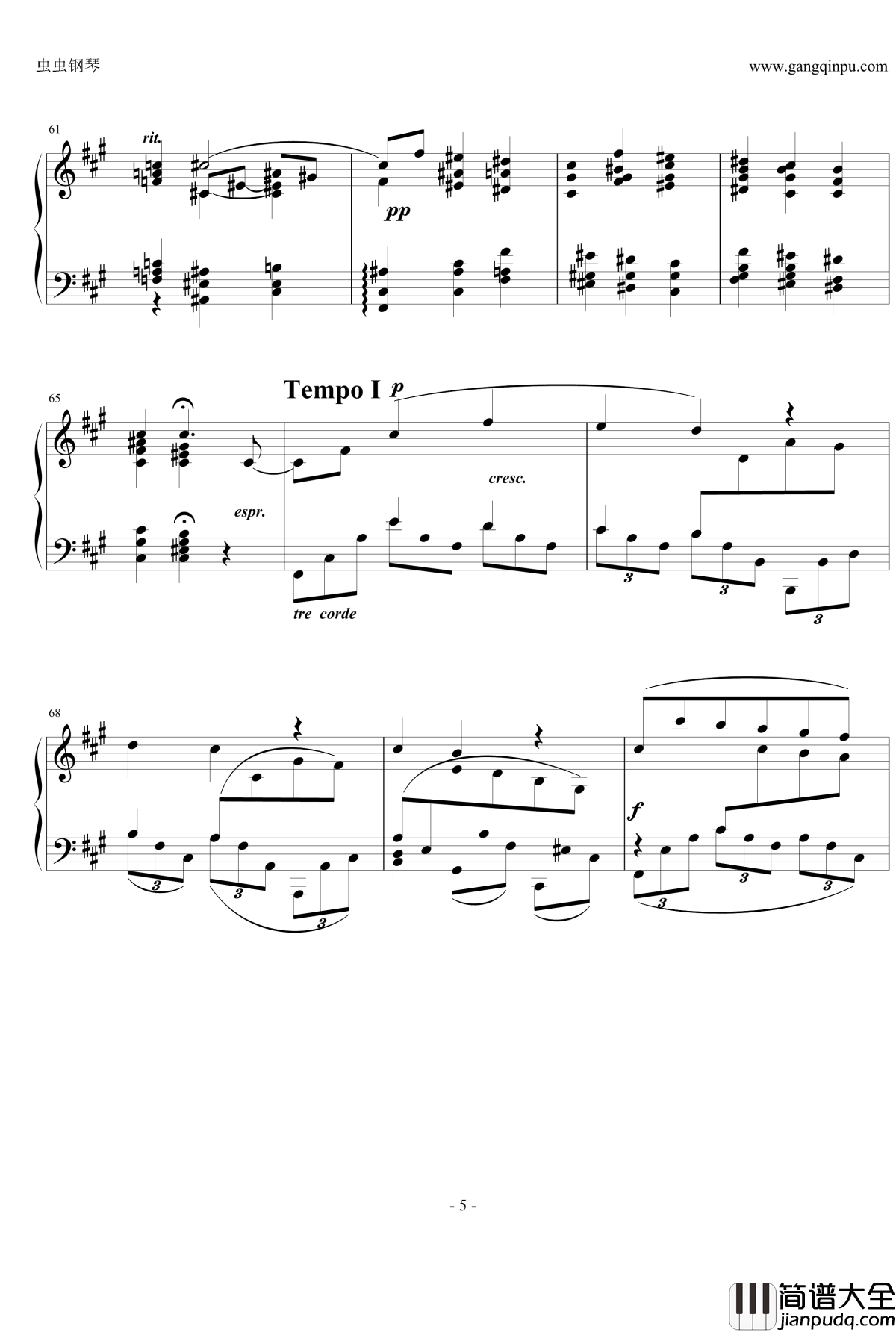 间奏曲Op.118__No.2钢琴谱_勃拉姆斯_Brahms