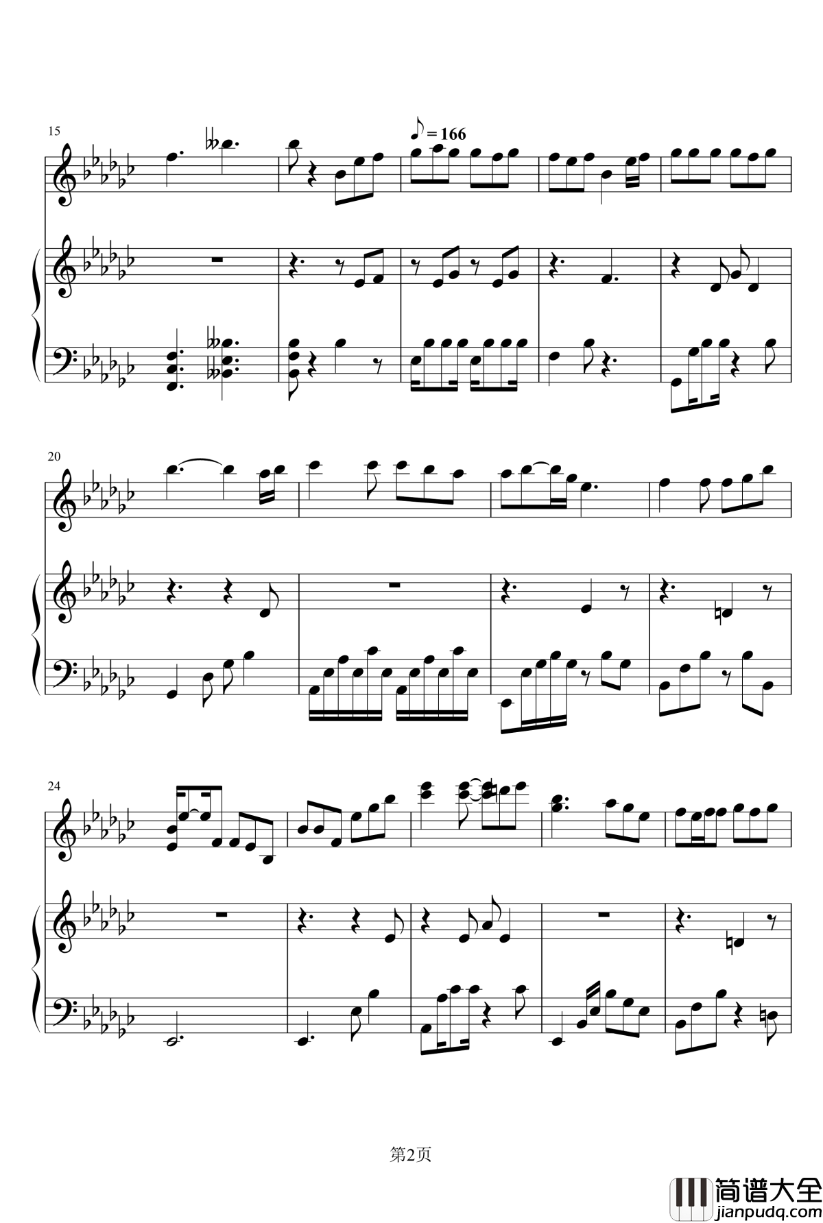 1874钢琴谱_陈奕迅