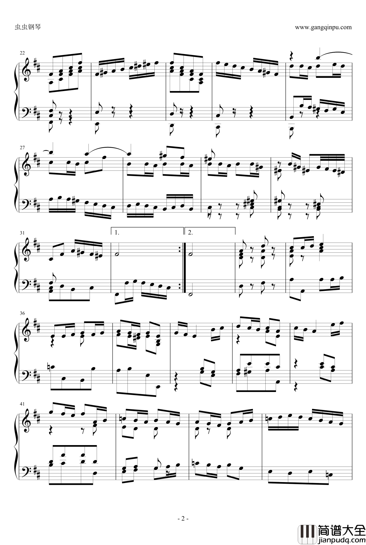 BWV831ECHO钢琴谱_雅克·奥芬巴赫