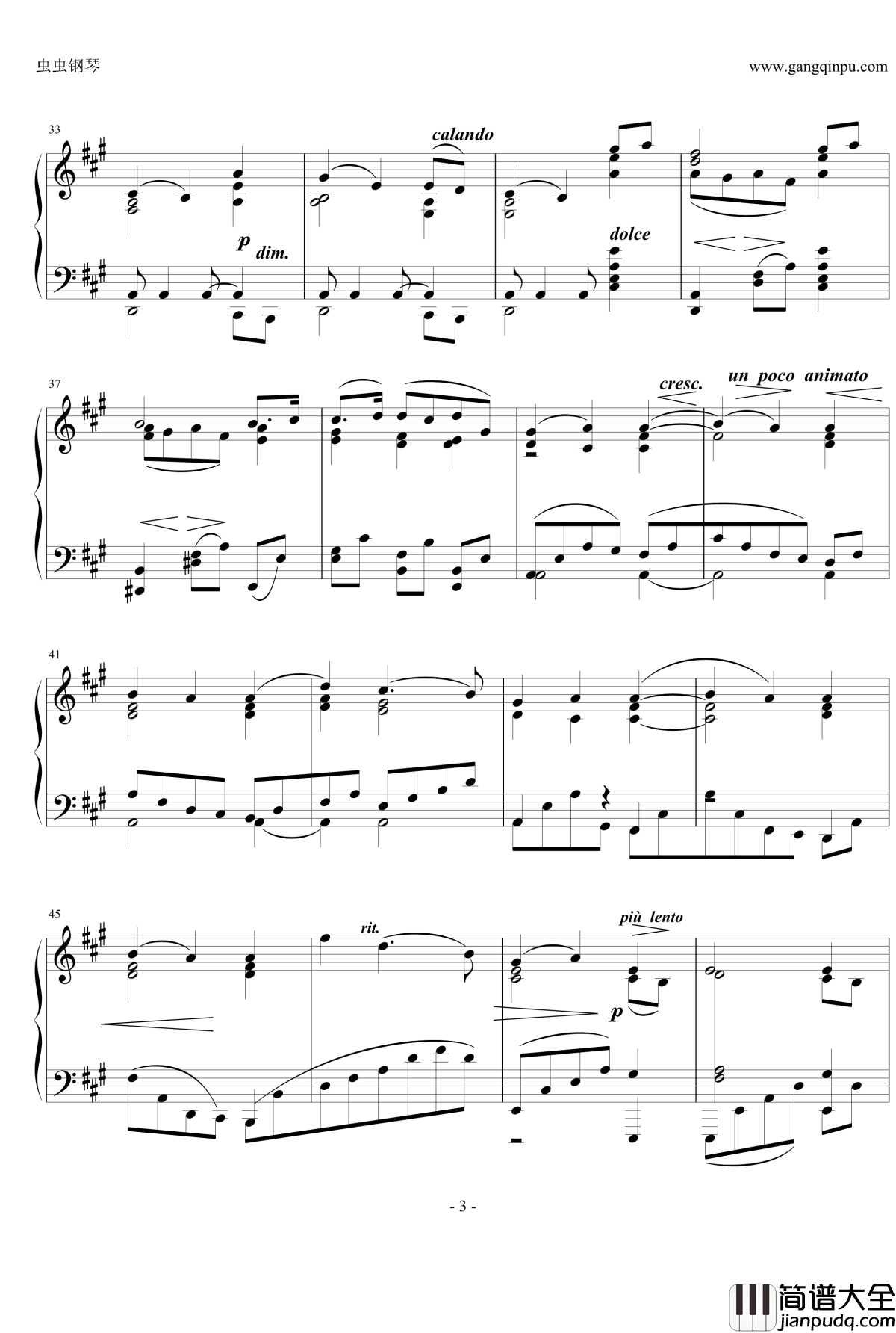 间奏曲Op.118__No.2钢琴谱_勃拉姆斯_Brahms