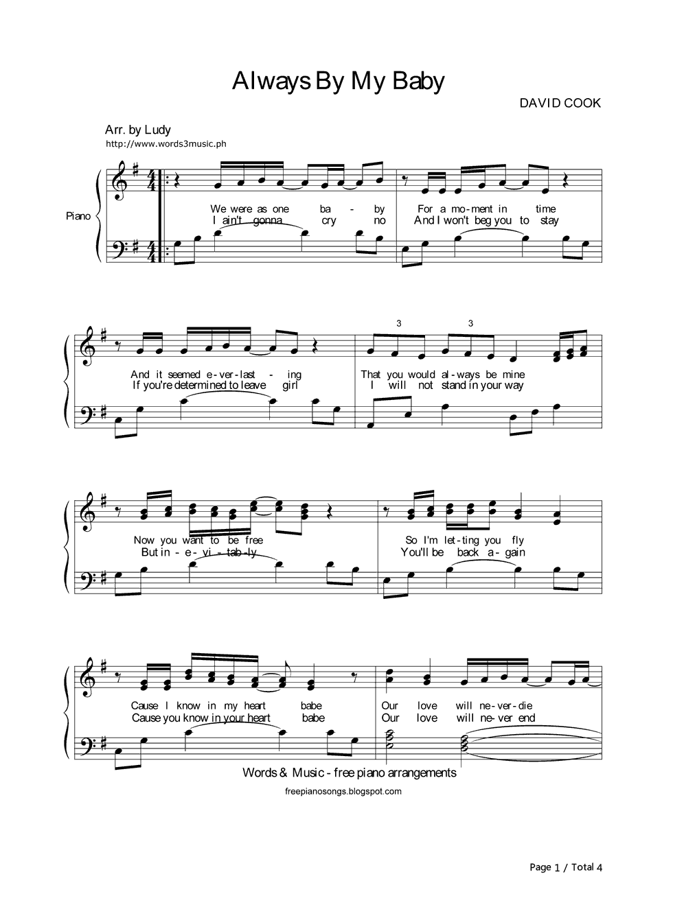 Always_Be_My_Baby钢琴谱_David_Cook