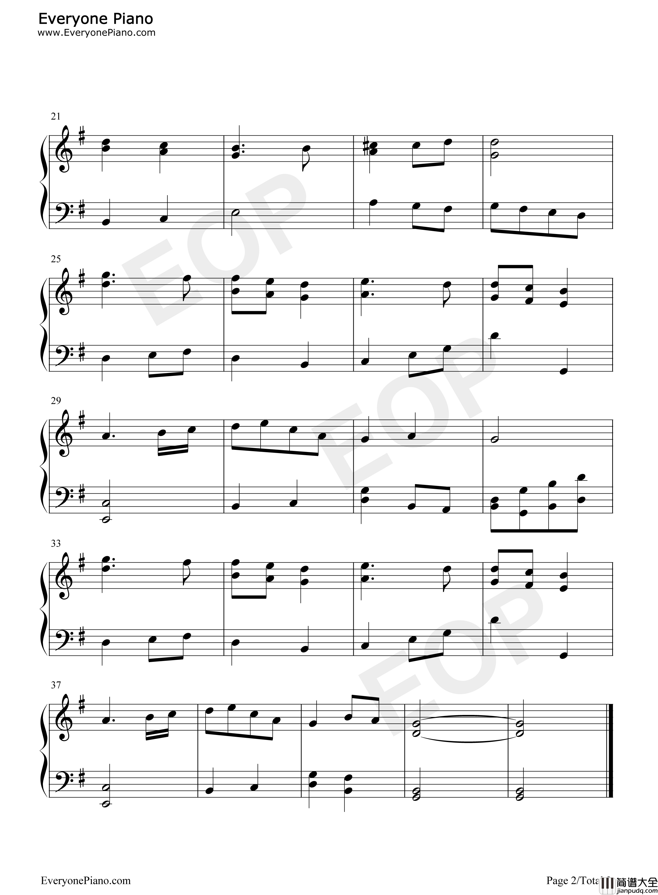 德国国歌钢琴谱_弗朗茨·约瑟夫·海顿