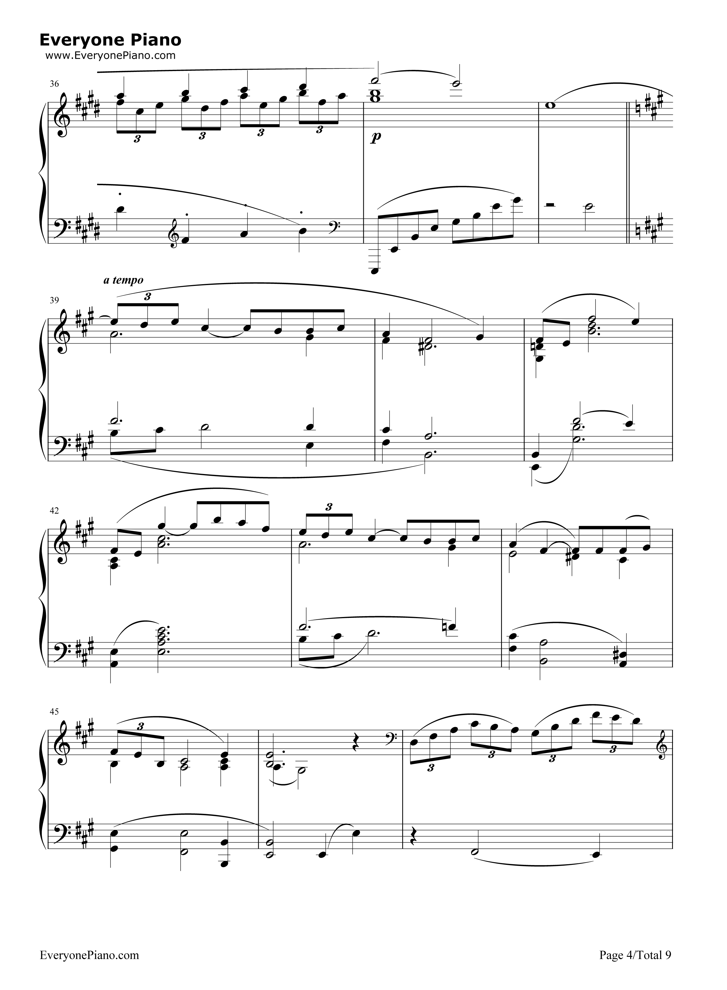 Arabesque_No._1钢琴谱_Claude_Debussy