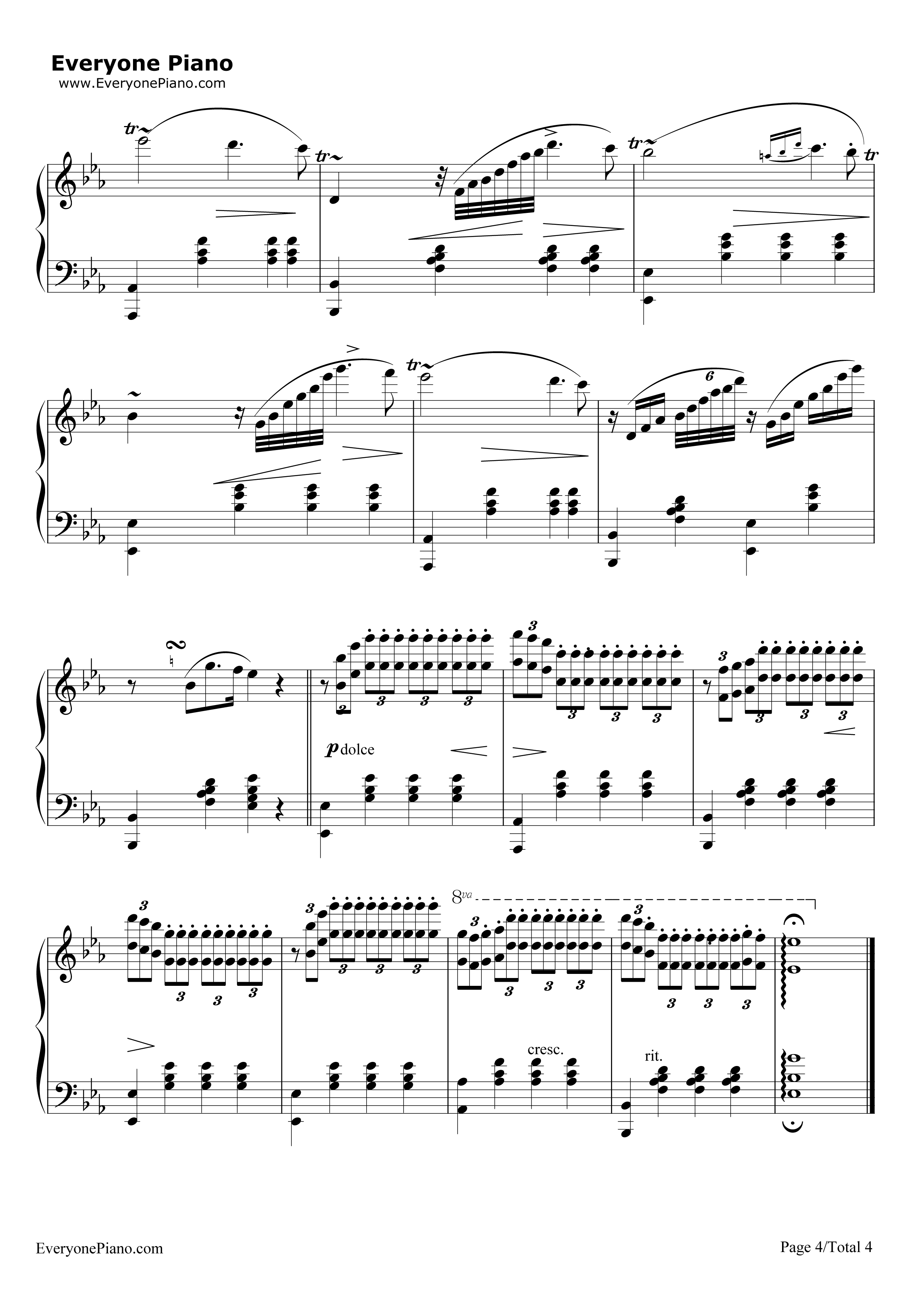 少女的祈祷钢琴谱_巴达捷芙斯卡(Badarzewska)