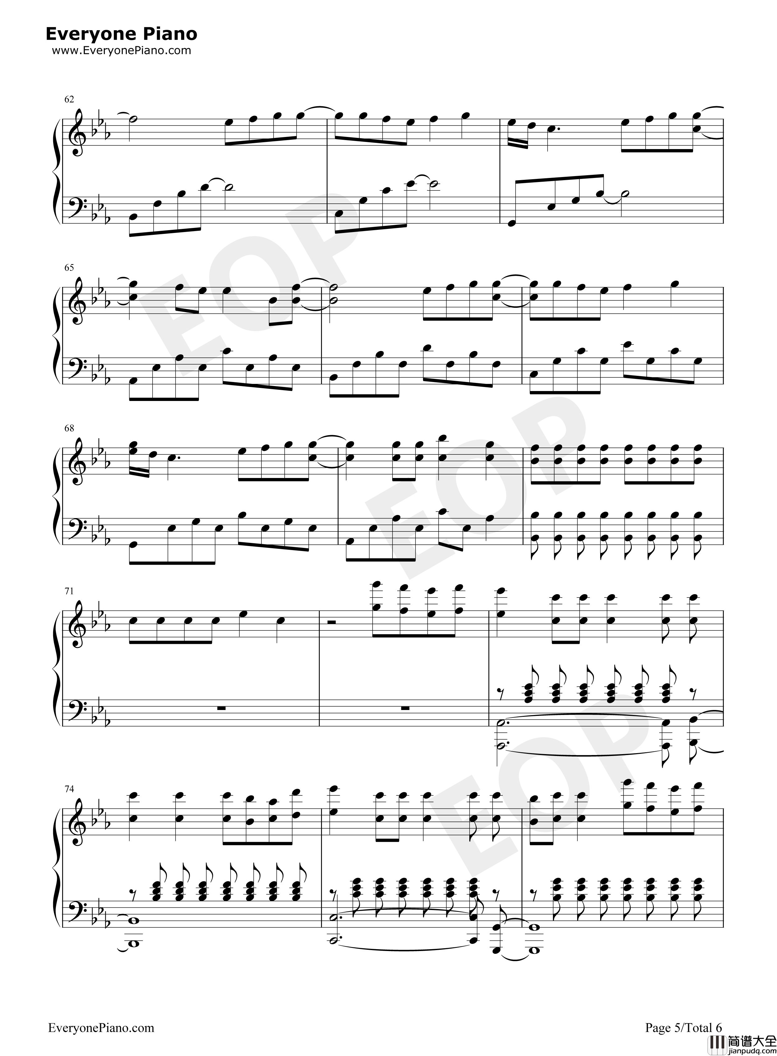 Handclap钢琴谱_Fitz_&_The_Tantrums
