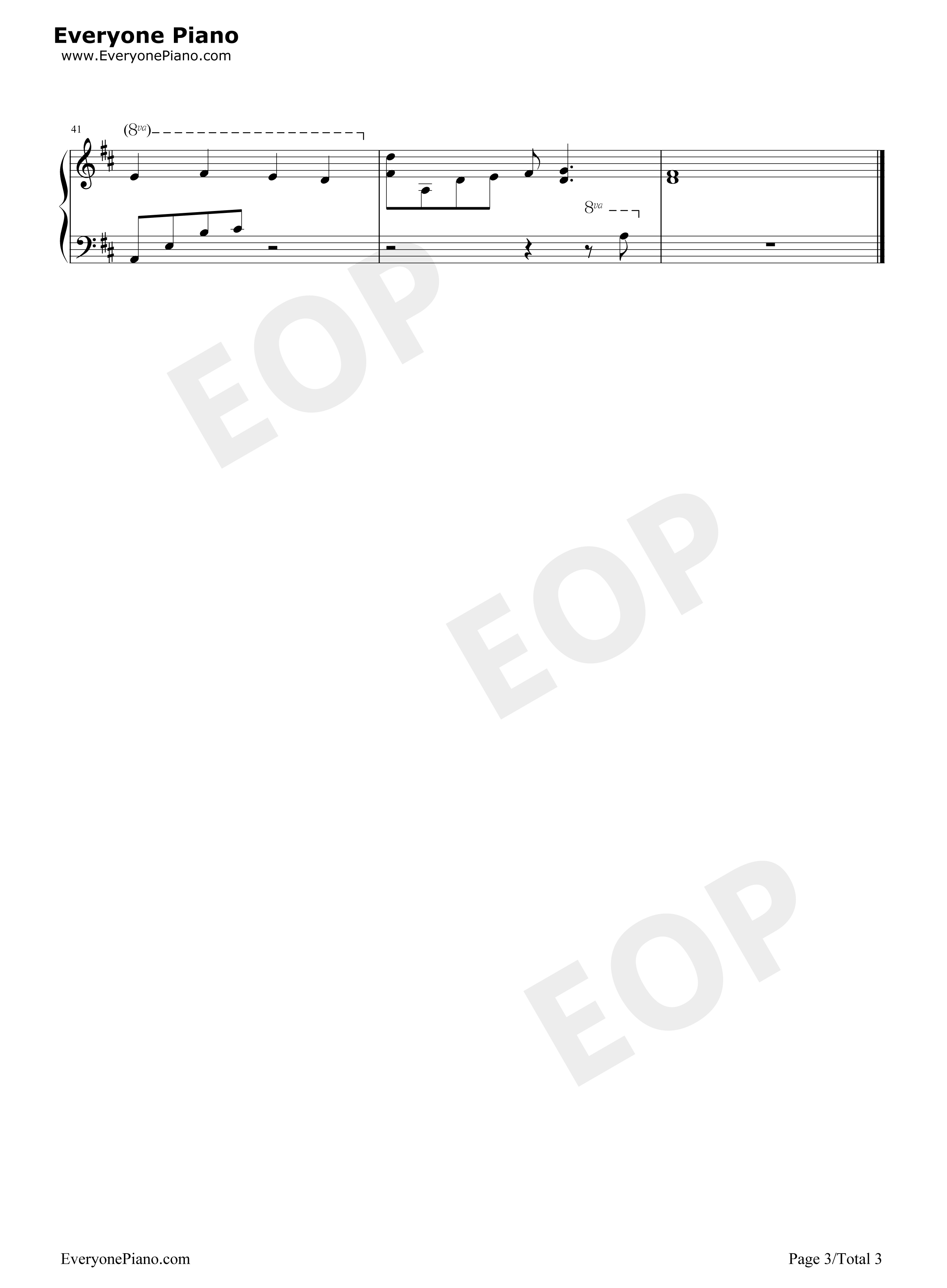 言叶にできない想い钢琴谱_Leaf