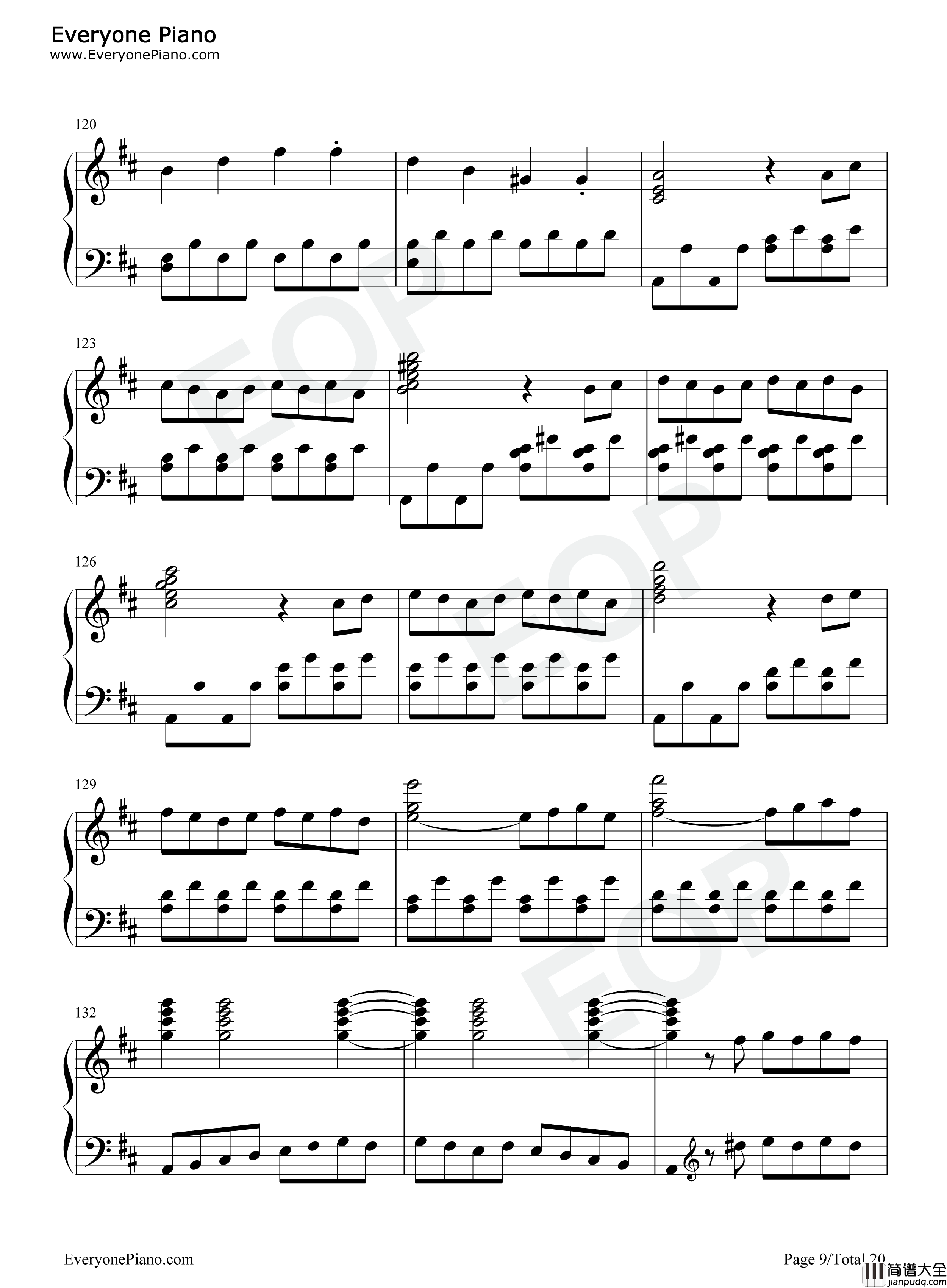 费加罗的婚礼序曲钢琴谱_莫扎特