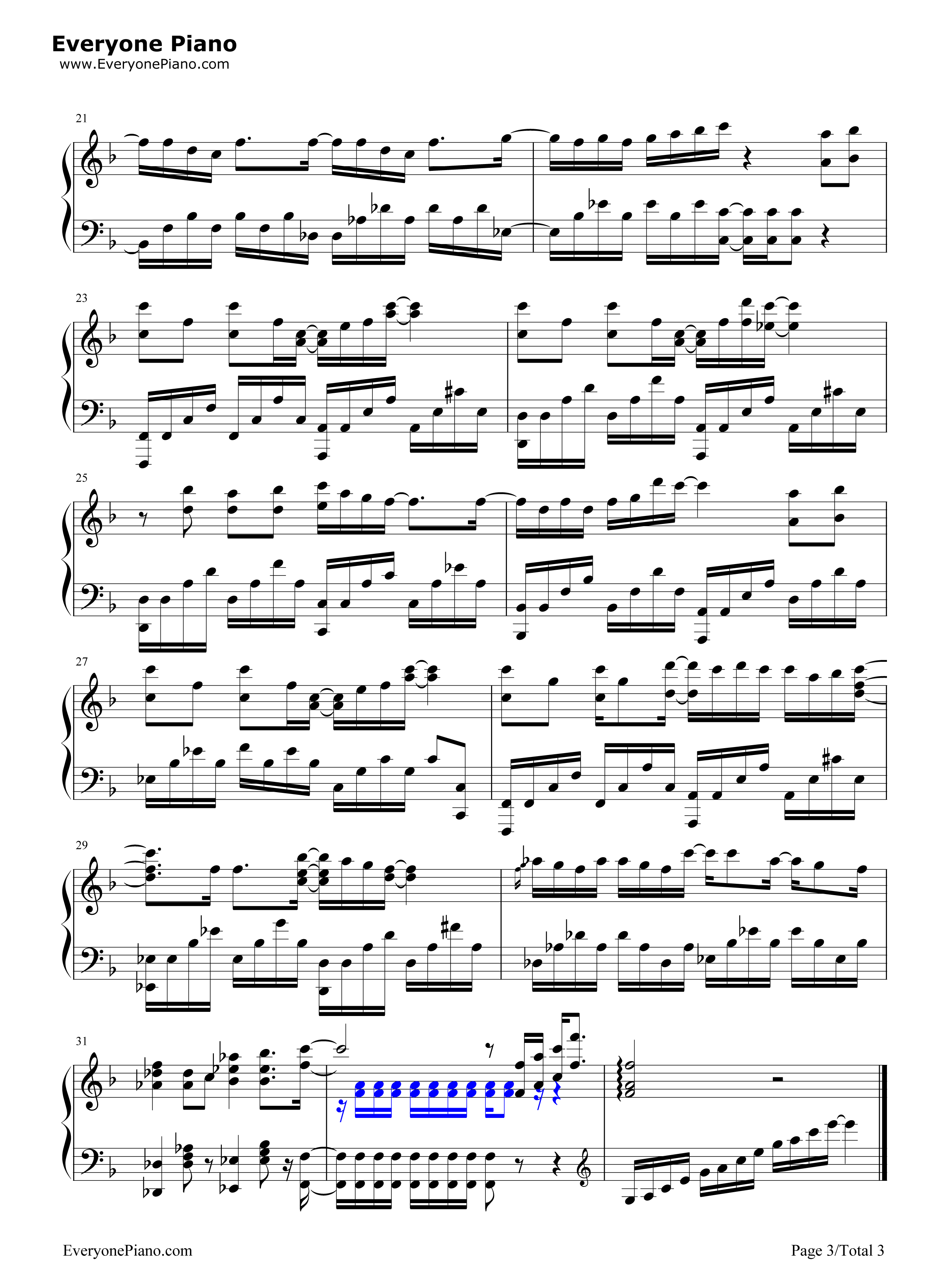 Step_by_Step_Up钢琴谱_Fourfolium