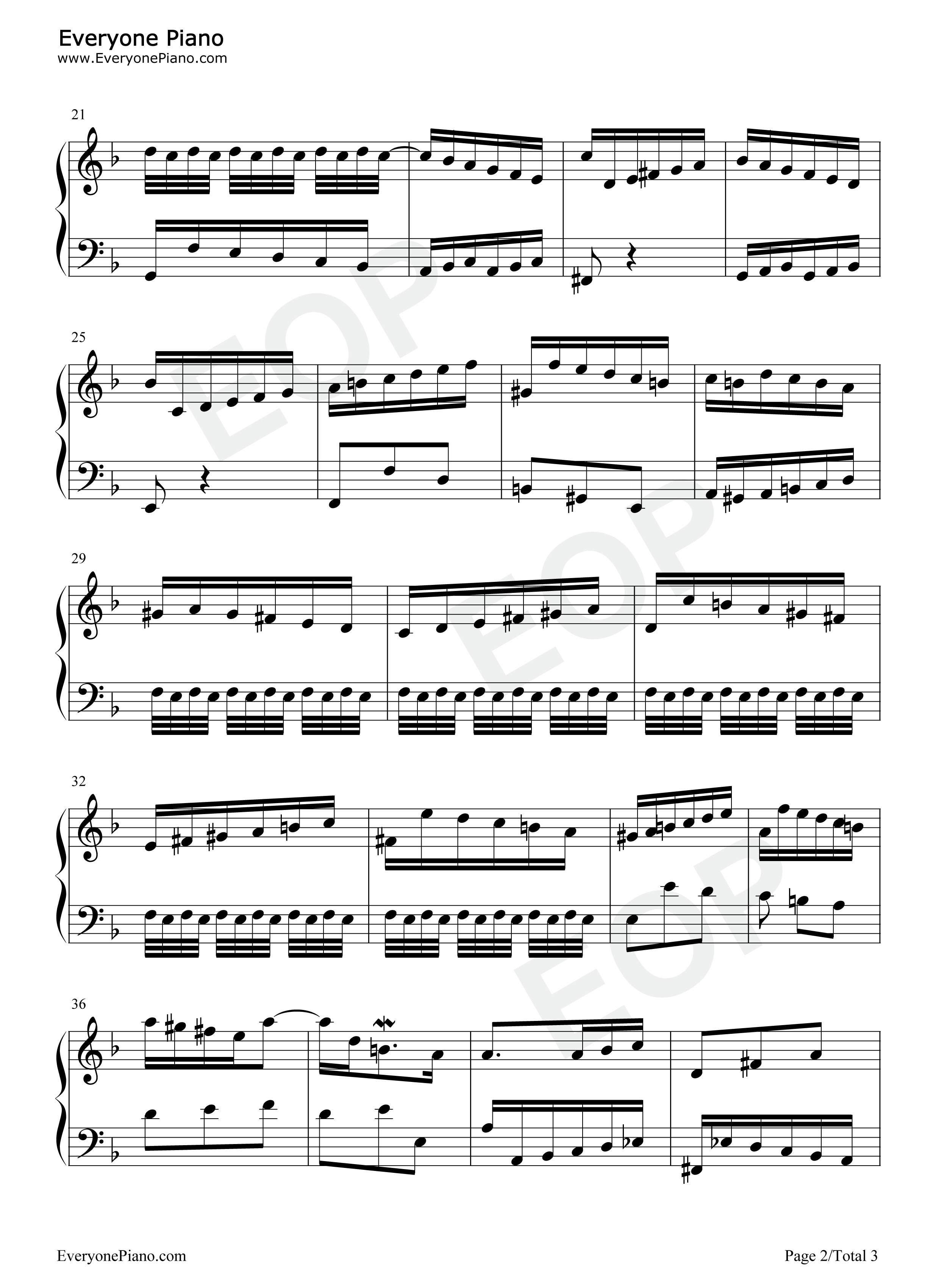 BWV775钢琴谱_巴赫
