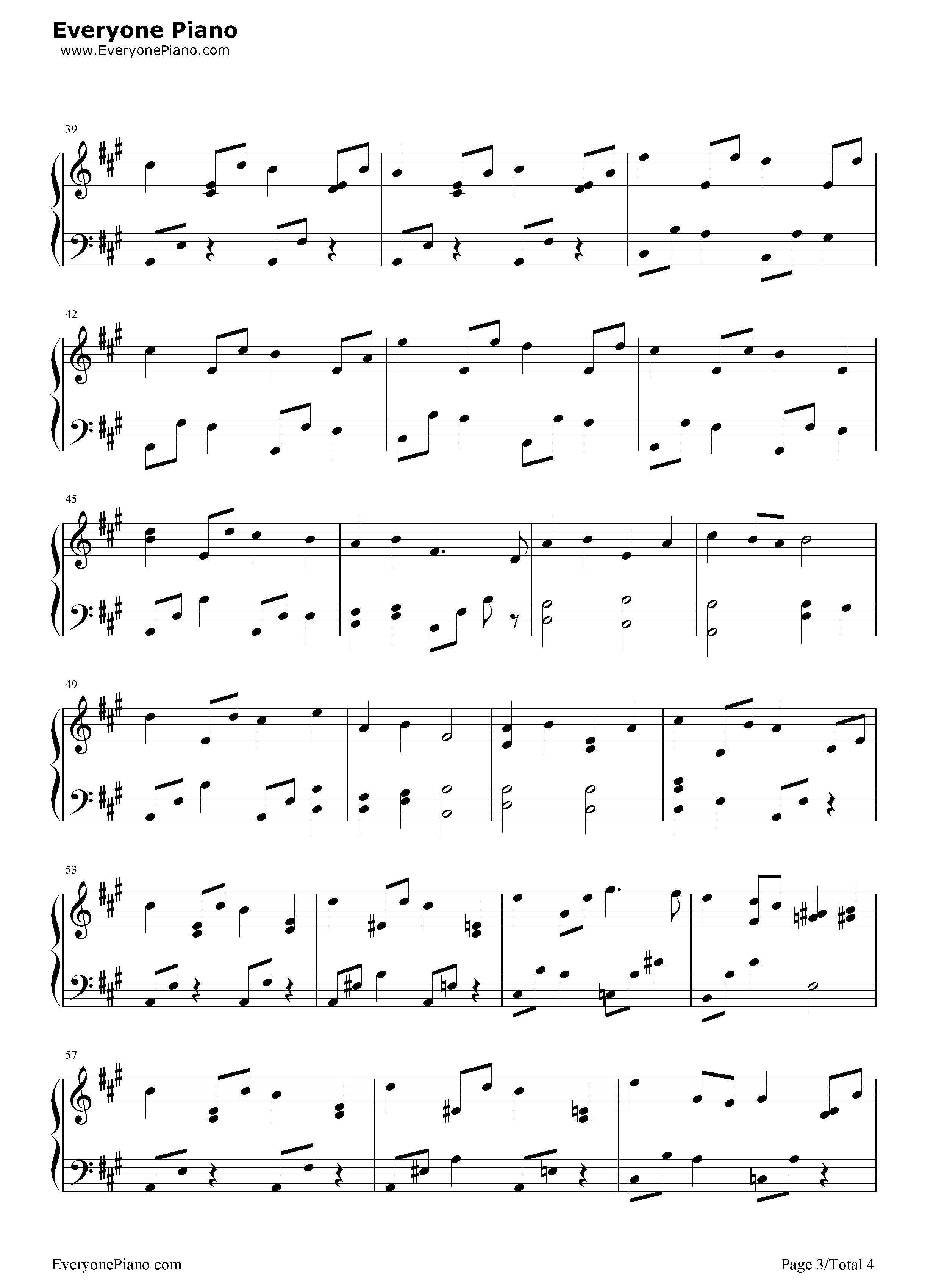 橙色の時钢琴谱_吉森信