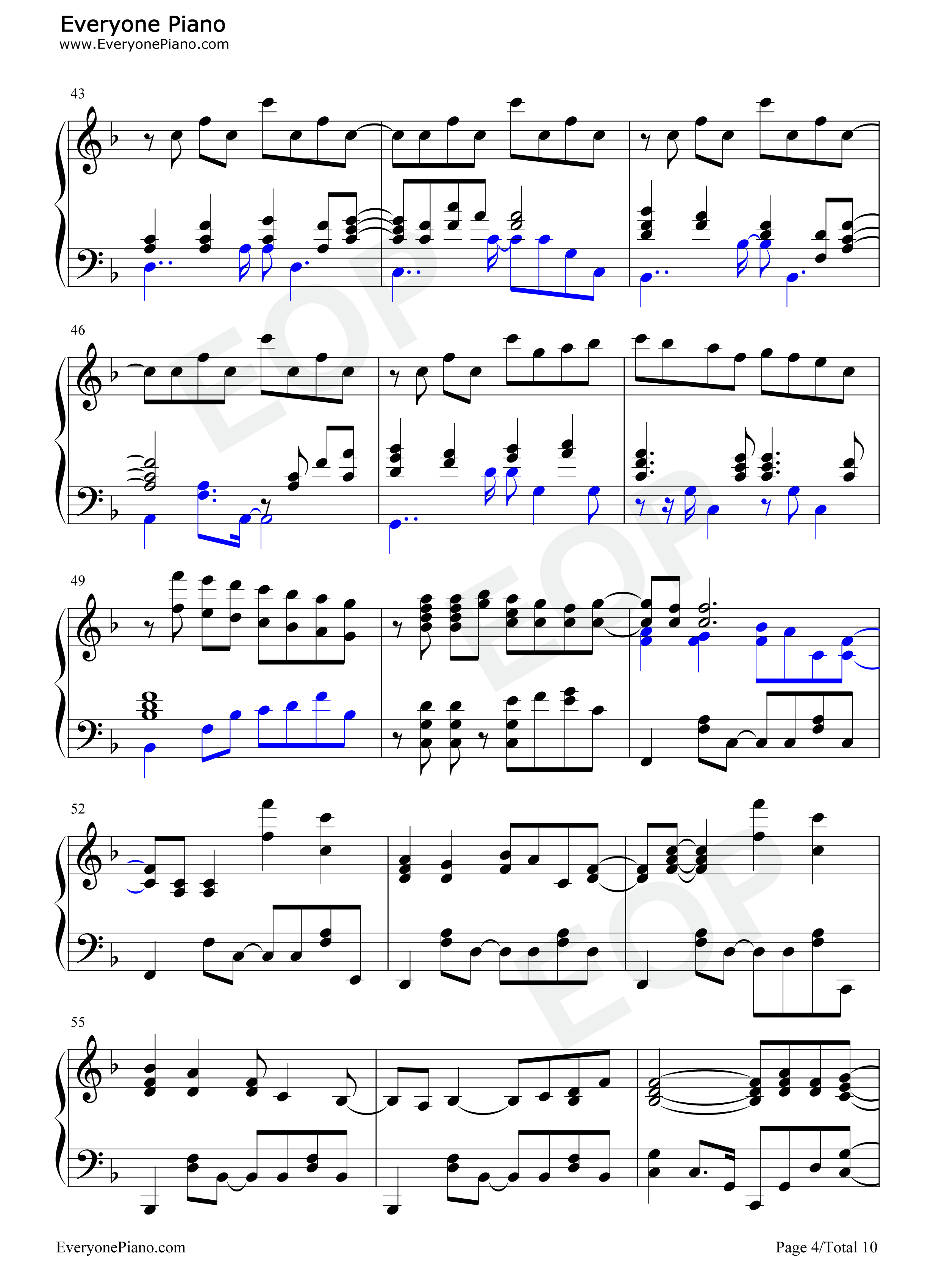 ユメイロコンパス钢琴谱_Fourfolium