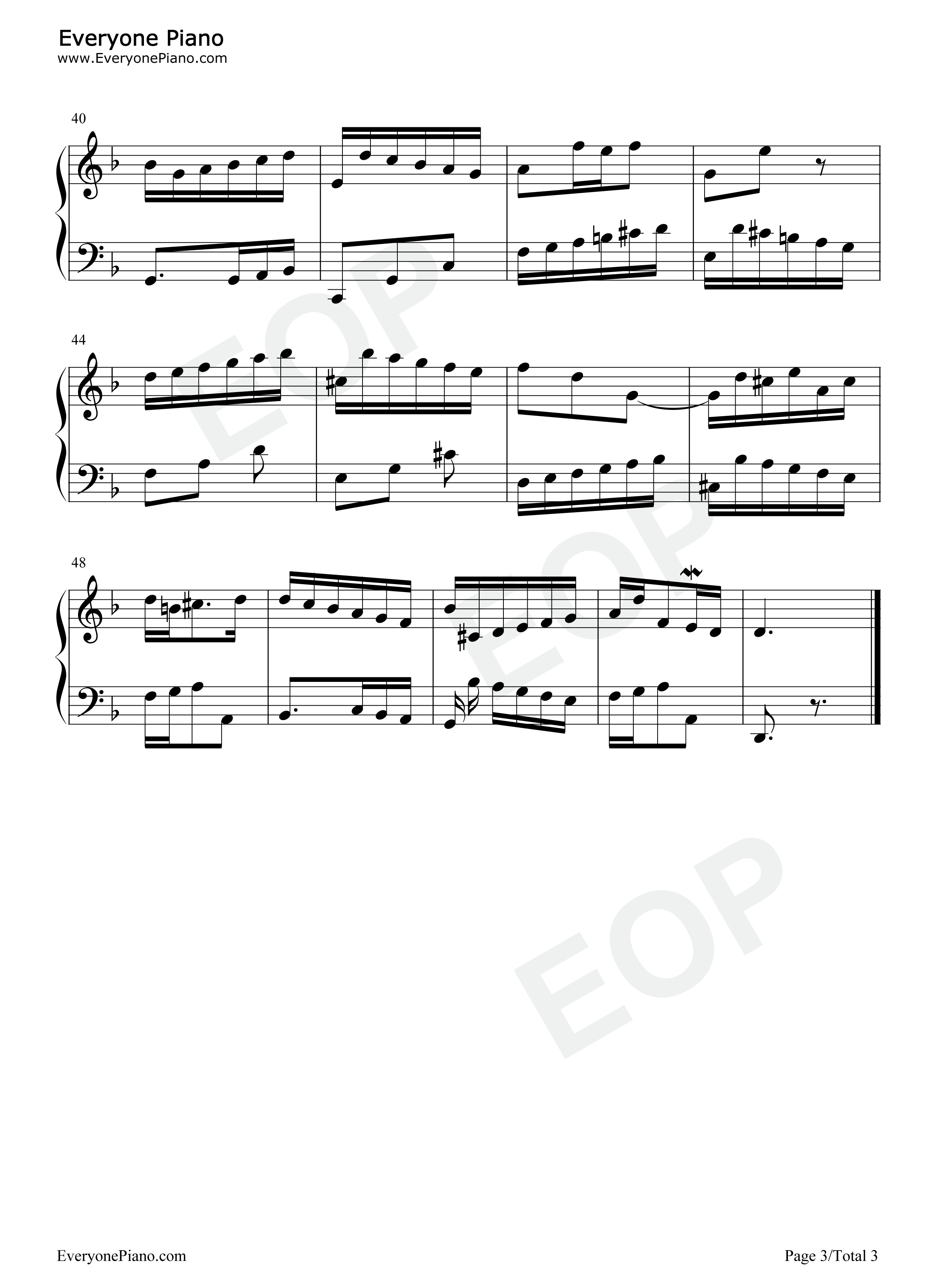 BWV775钢琴谱_巴赫