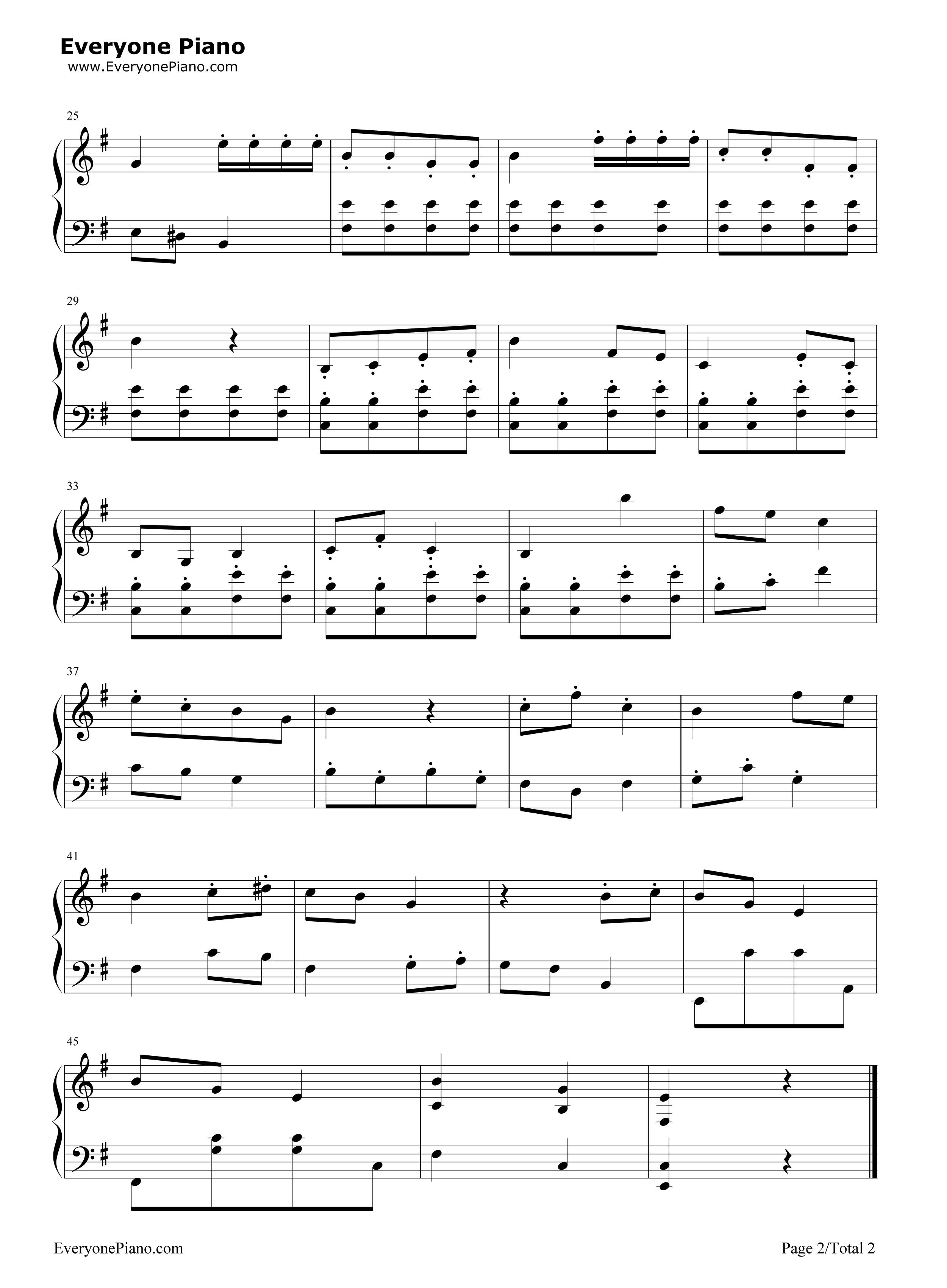 鬼子进村曲钢琴谱_肖斯塔科维奇