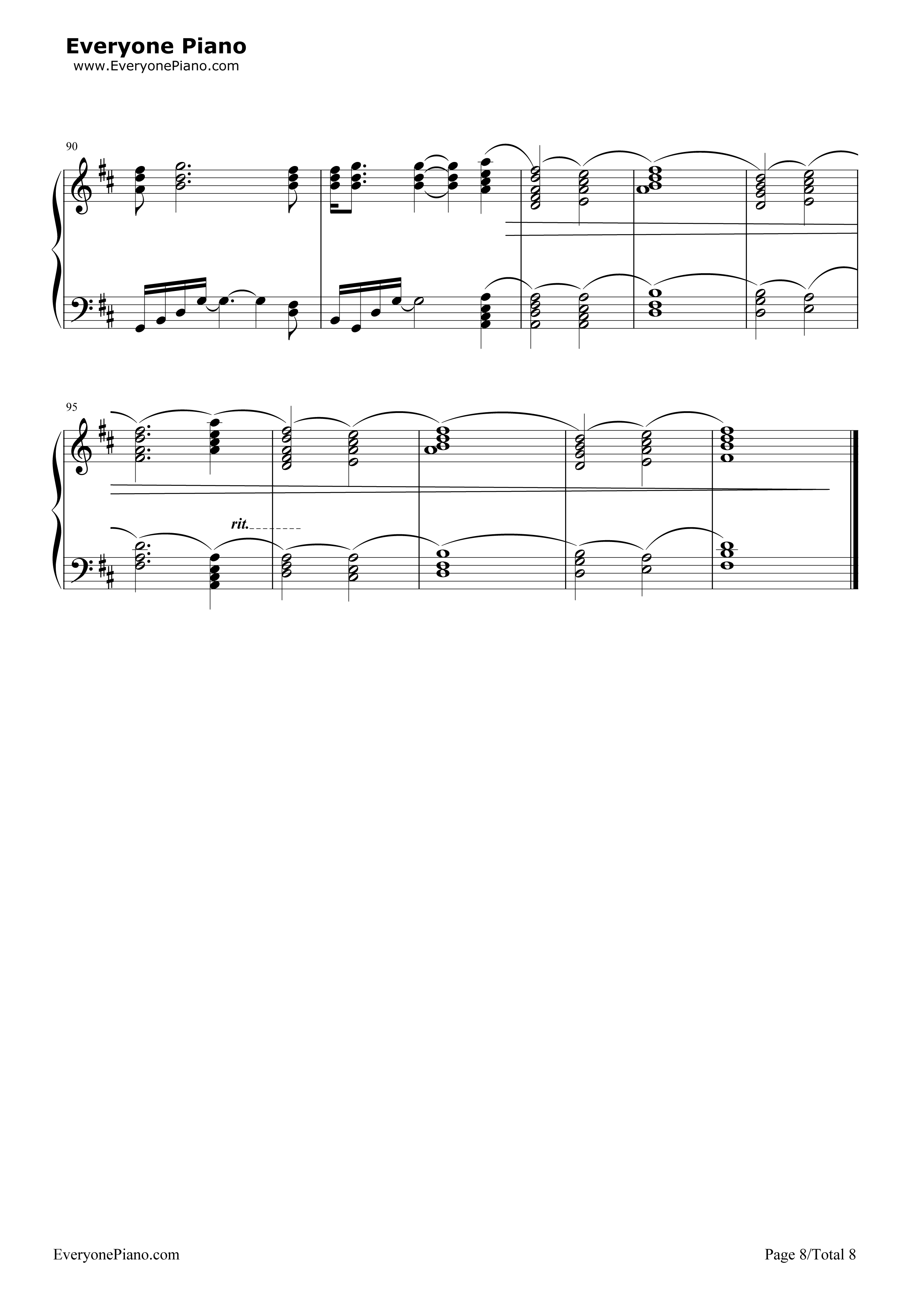 Ocean钢琴谱_B'z