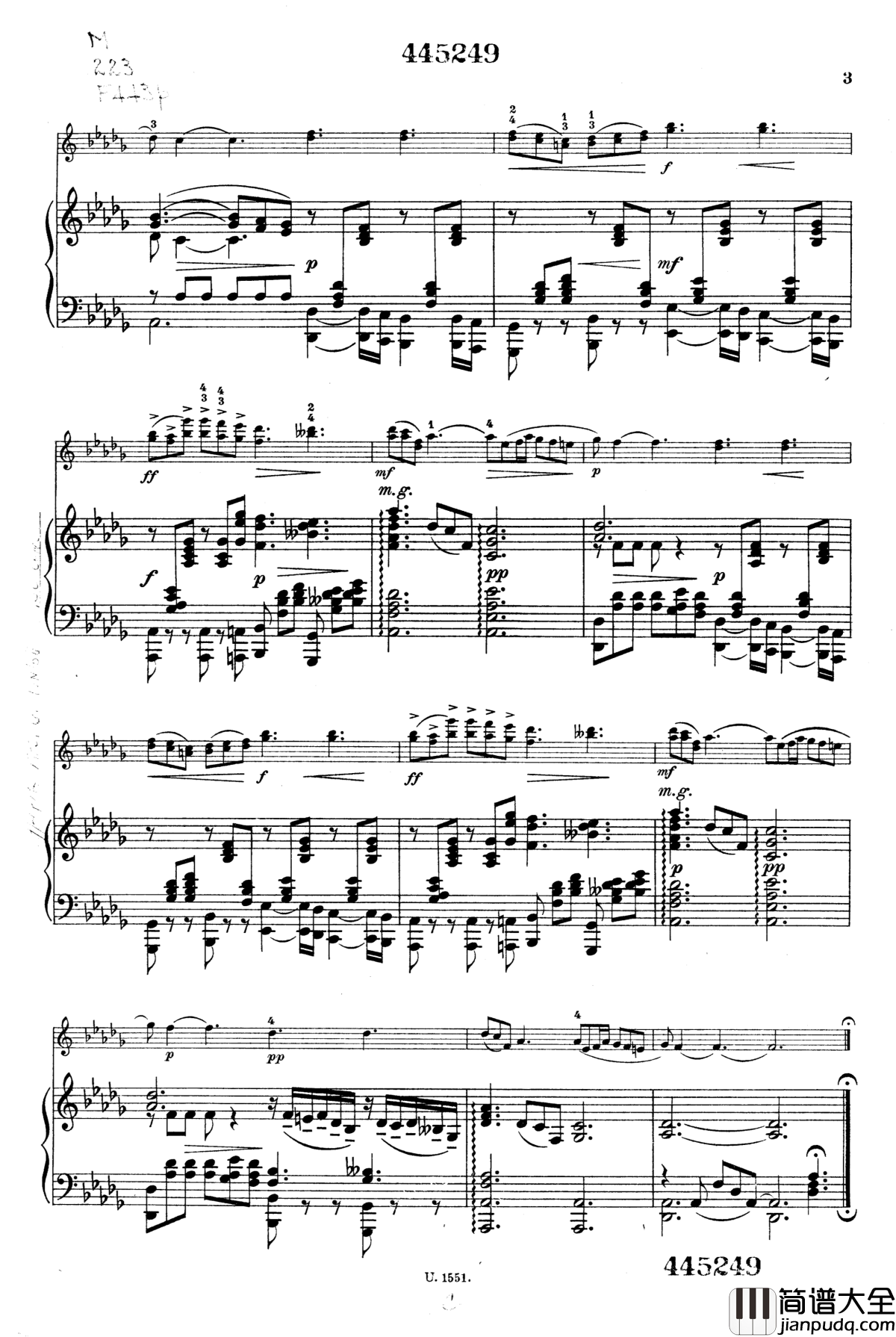 音诗_Op.39钢琴谱_菲比赫_钢琴与小提琴