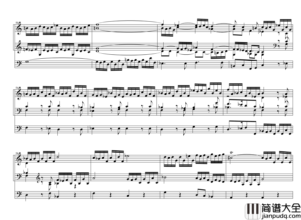 d小调托卡塔__BWV538钢琴谱_巴赫_P.E.Bach