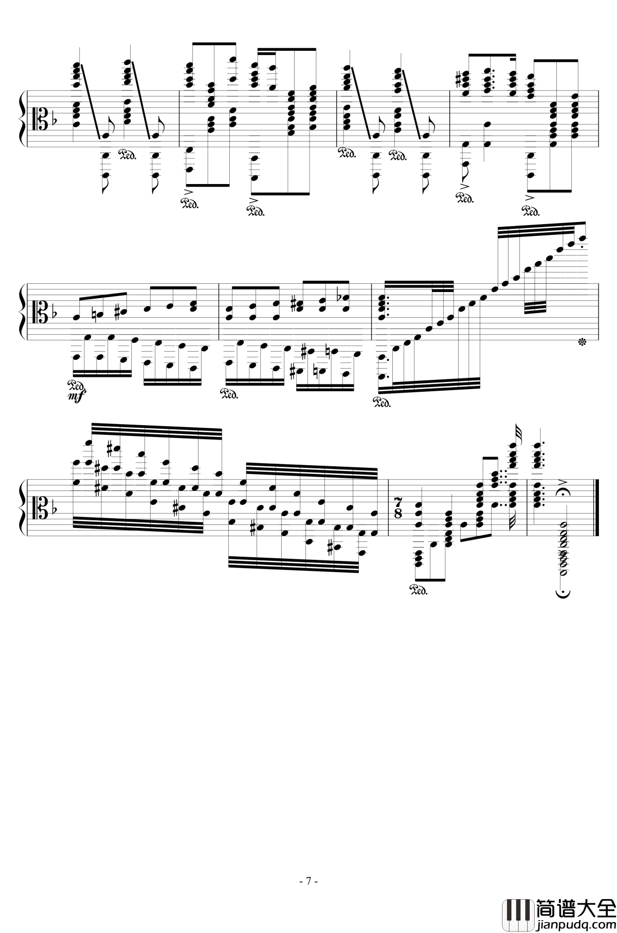 加勒比海盗钢琴谱_混合版_Hans_Zimmer