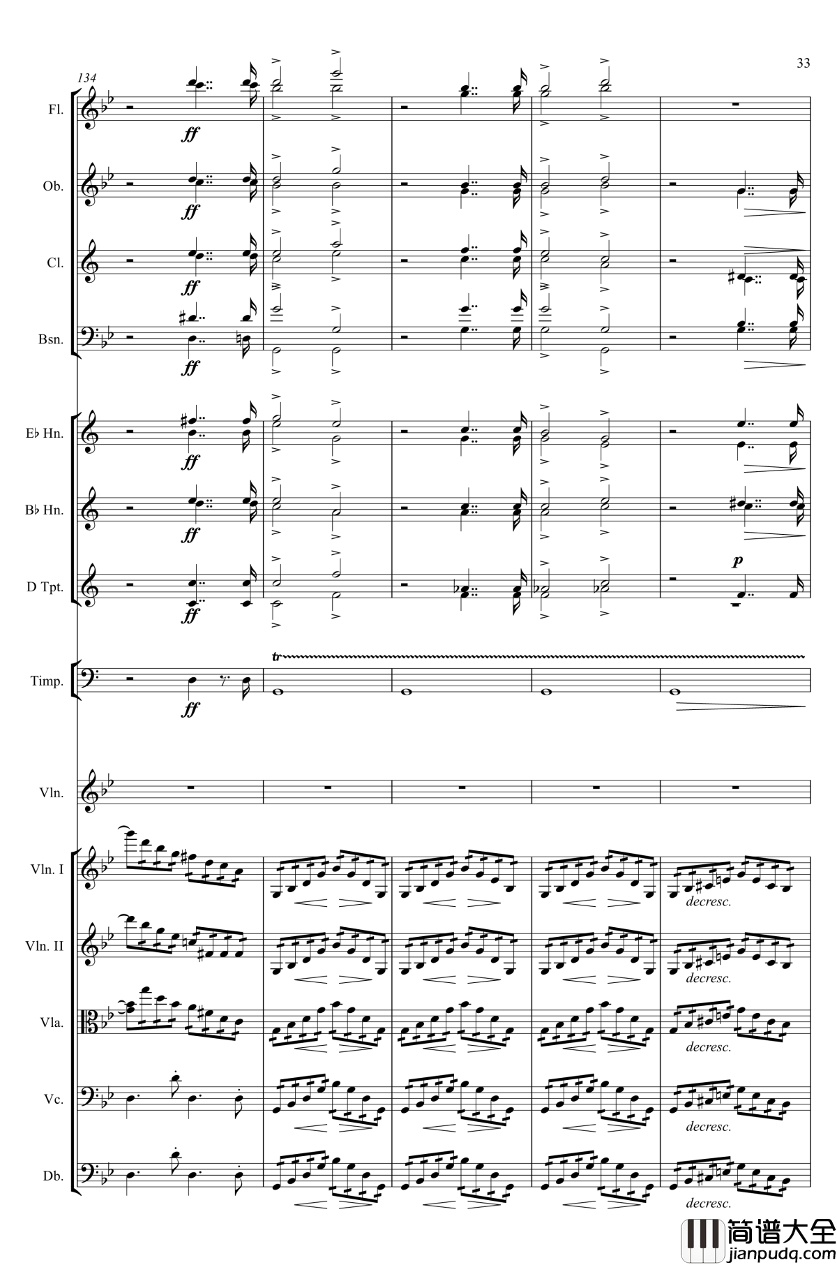g小调第1小提琴协奏曲Op.26钢琴谱_第一乐章_Max_Bruch