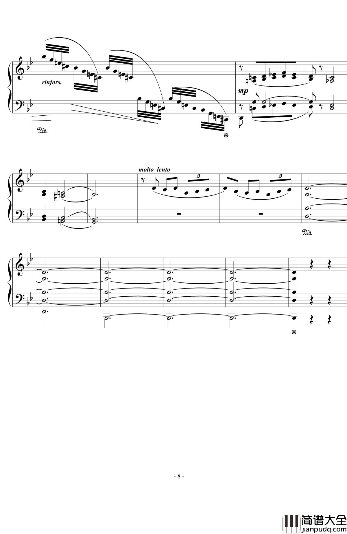 船歌钢琴谱_西贝柳斯Op.24__No.10_西贝柳斯