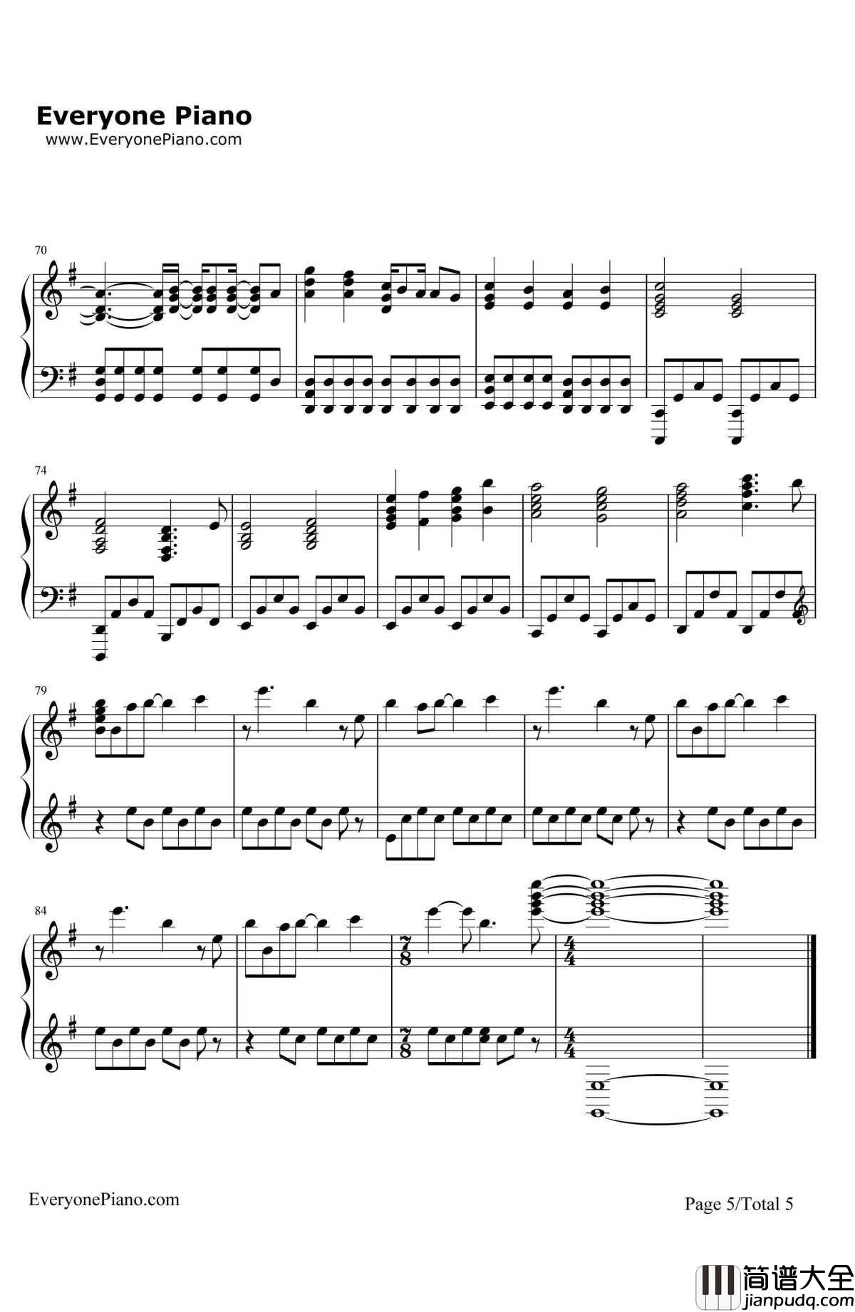 BringMeToLife钢琴谱_Evanescence