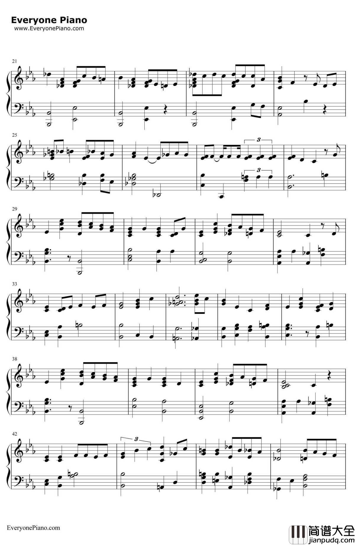 圣诞歌钢琴谱_ClassicChristmasMusic_经典圣诞歌曲