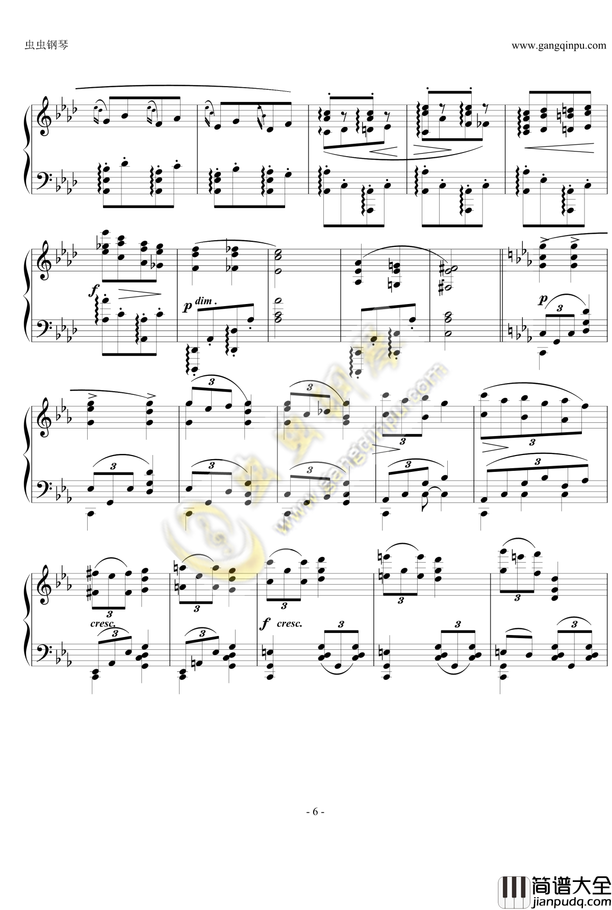 狂想曲Op.119__No.4钢琴谱_勃拉姆斯_Brahms