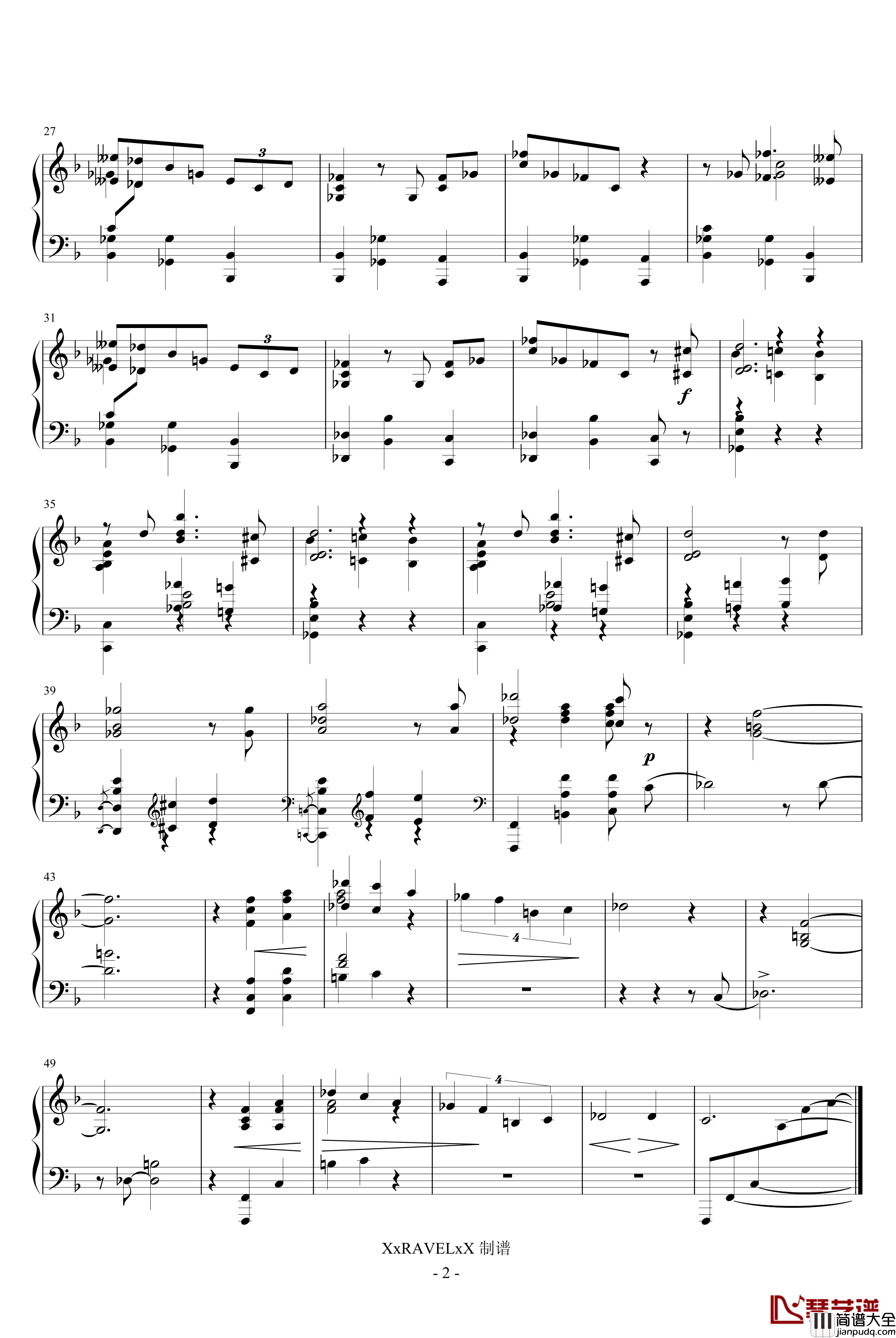 准圆舞曲Op.47钢琴谱_斯克里亚宾