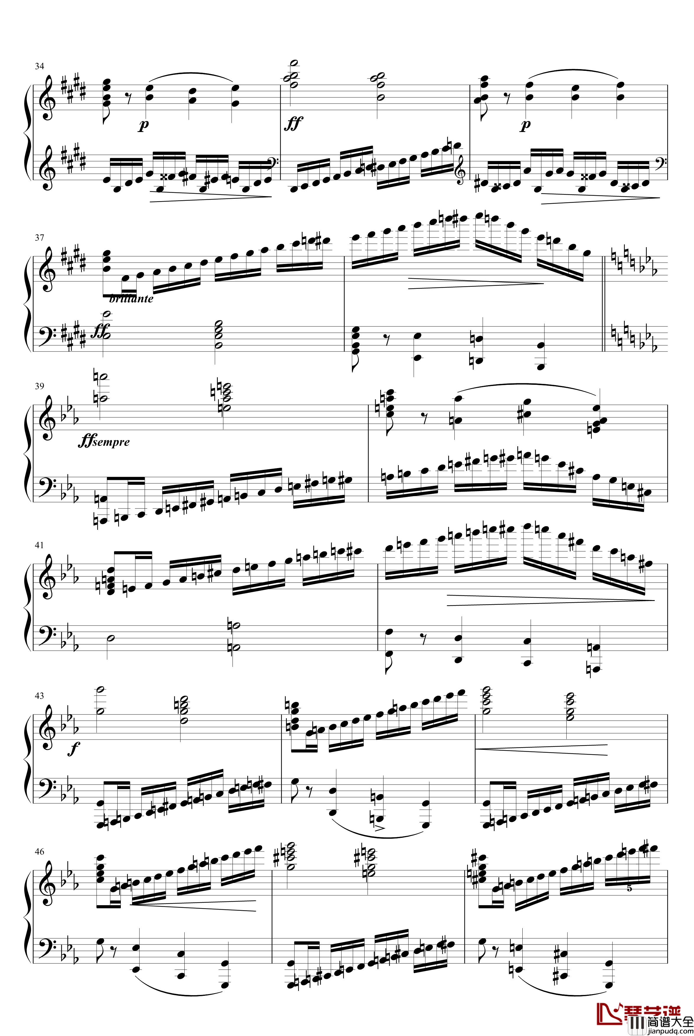 练习曲Op.6,No.8钢琴谱_李斯特