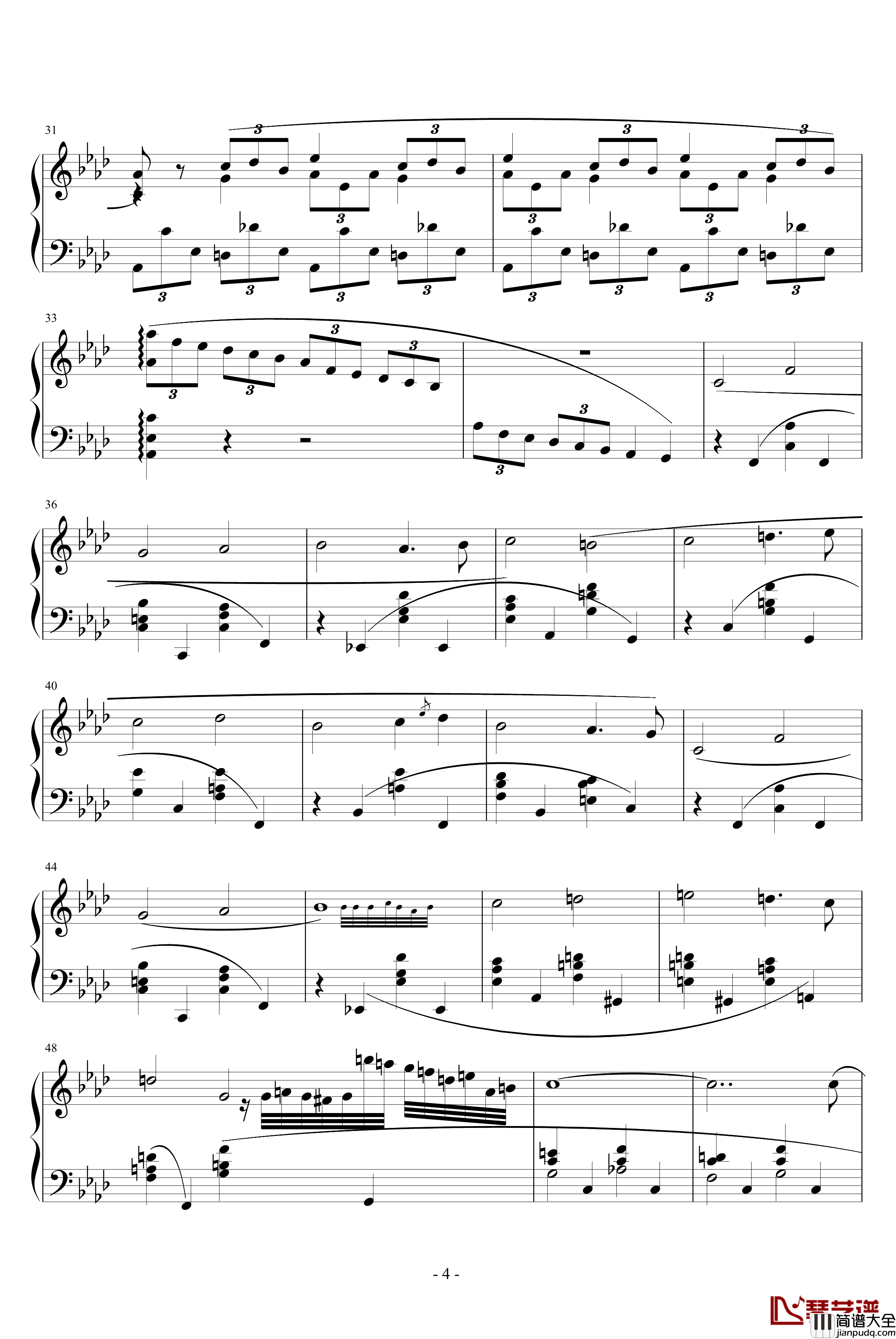 即兴曲第一首Op.29钢琴谱_肖邦_chopin