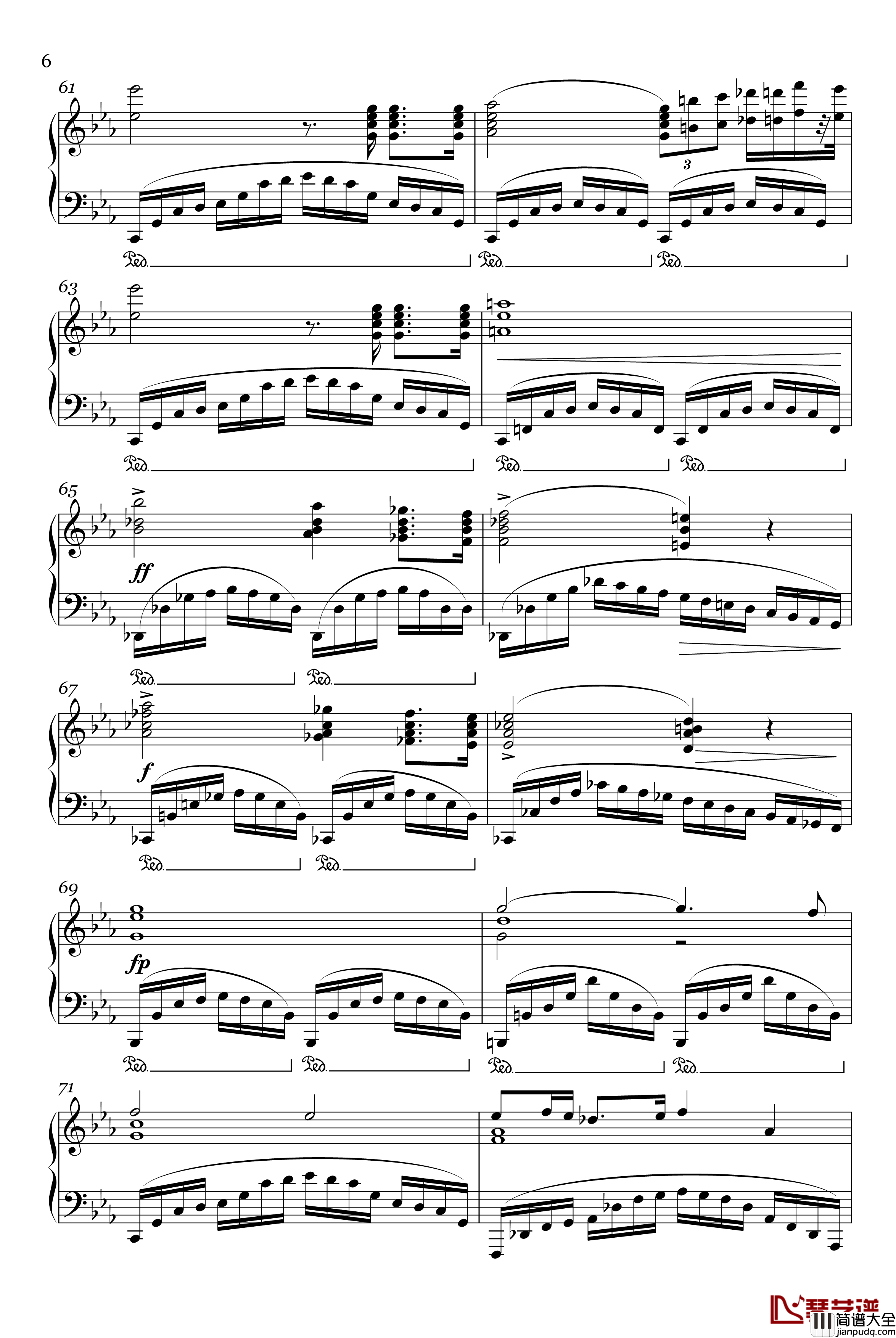 革命练习曲Op.10,_No.12钢琴谱_肖邦_chopin