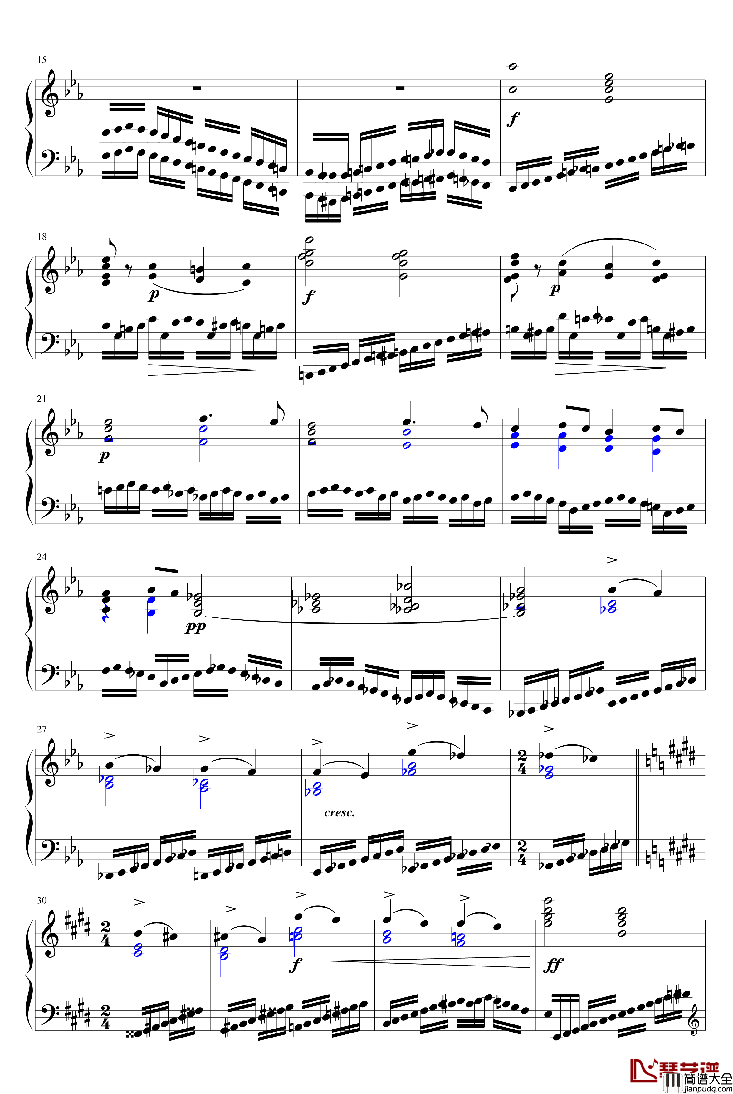 练习曲Op.6,No.8钢琴谱_李斯特