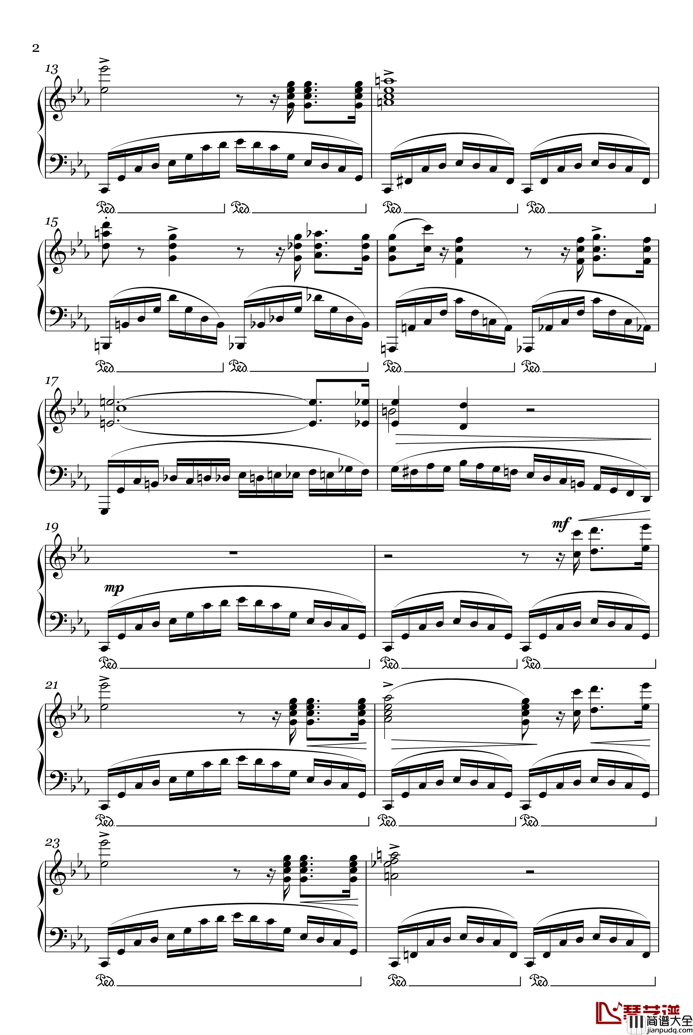 革命练习曲Op.10,_No.12钢琴谱_肖邦_chopin