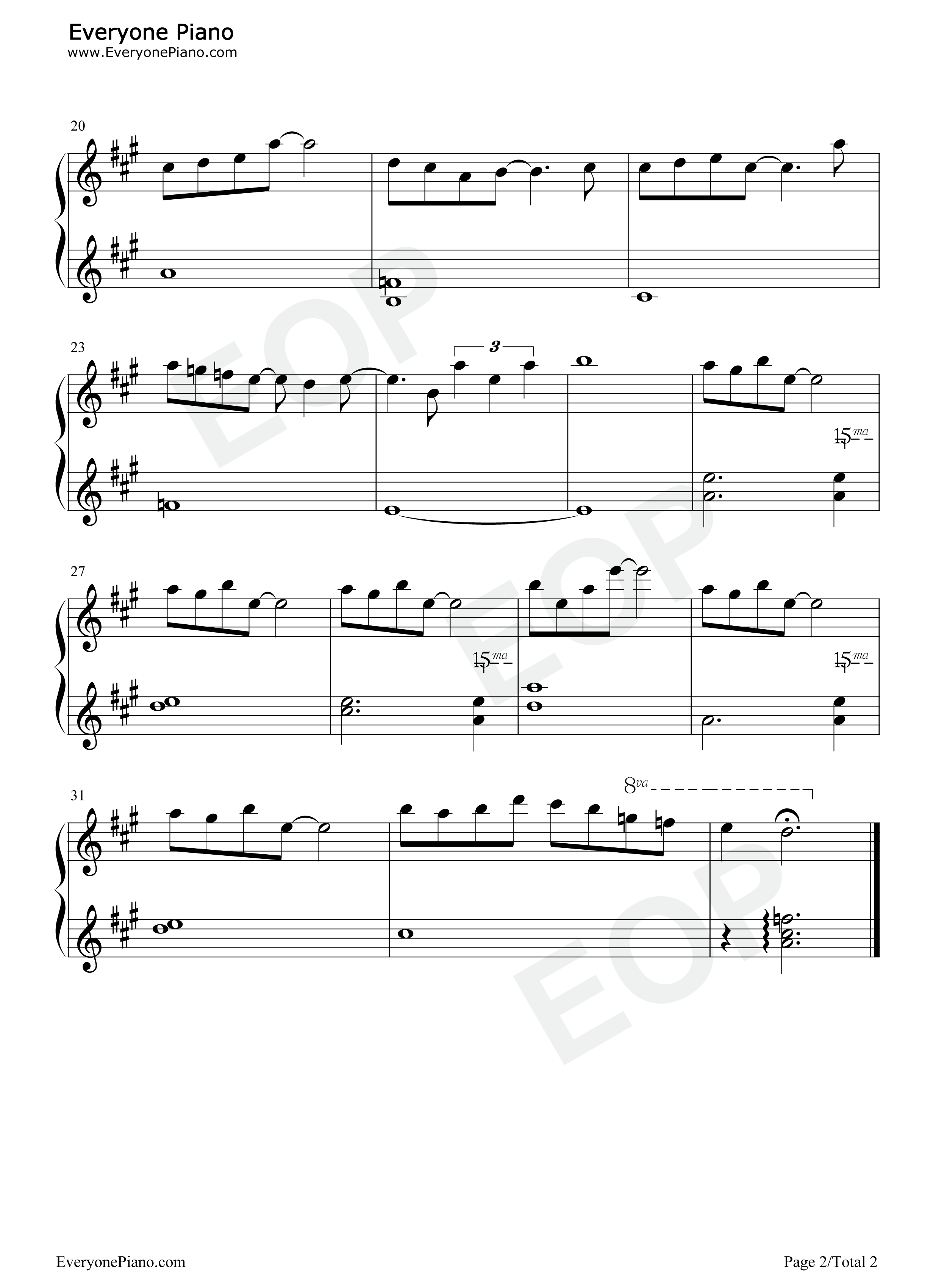 夜のフェリー钢琴谱_野田洋次郎_RADWIMPS