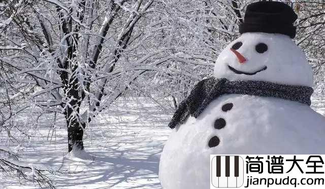 雪人钢琴谱_范晓萱｜冬天的一首老歌