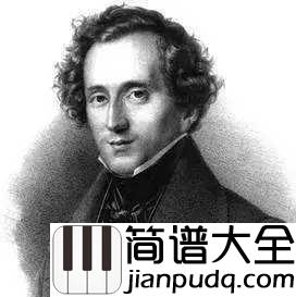 乘着歌声的翅膀简谱___Felix_Mendelssohn___玫瑰花悄悄地讲着_她芬芳的心情