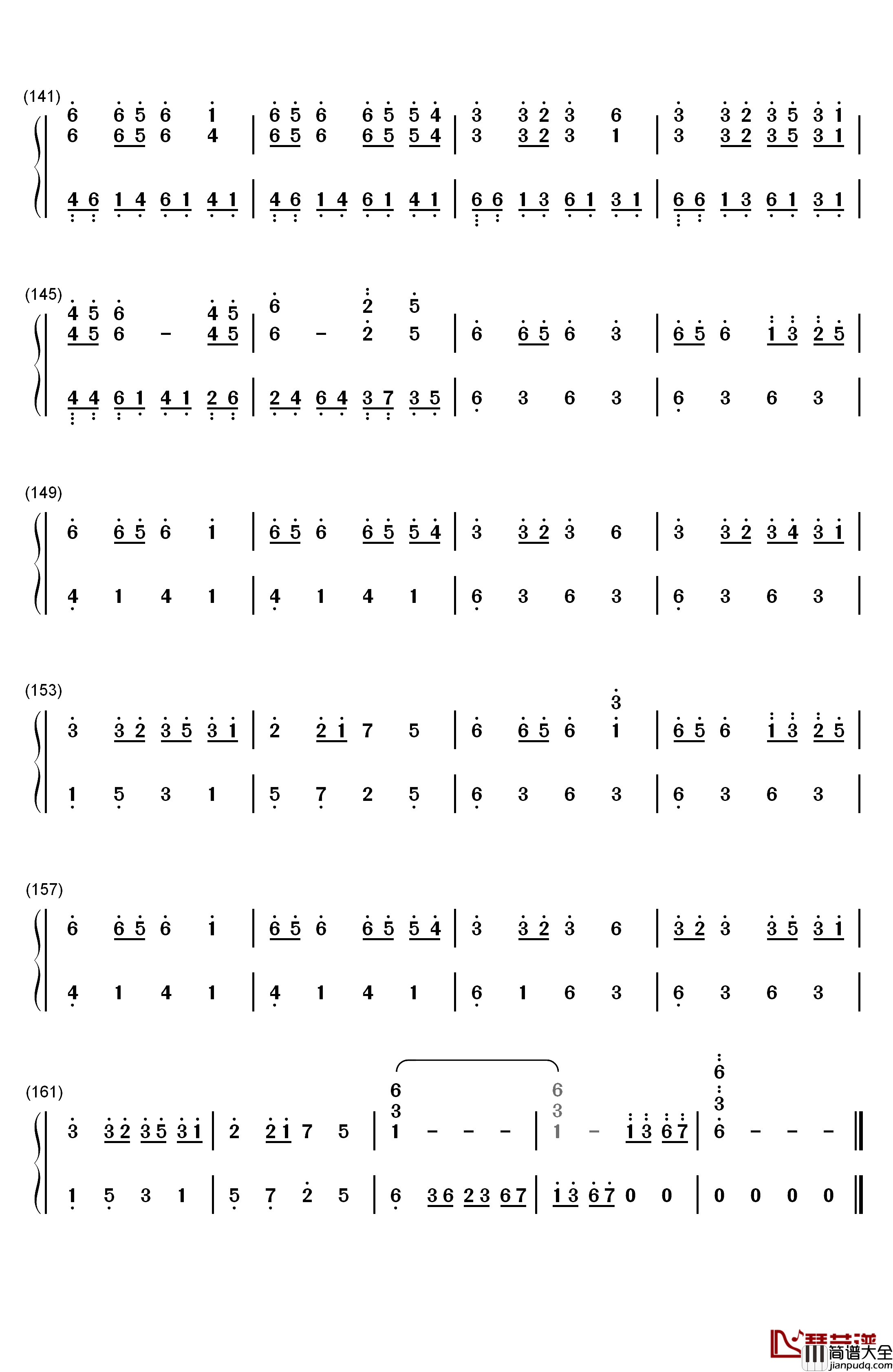 Last_of_the_Wilds钢琴简谱_数字双手_Nightwish