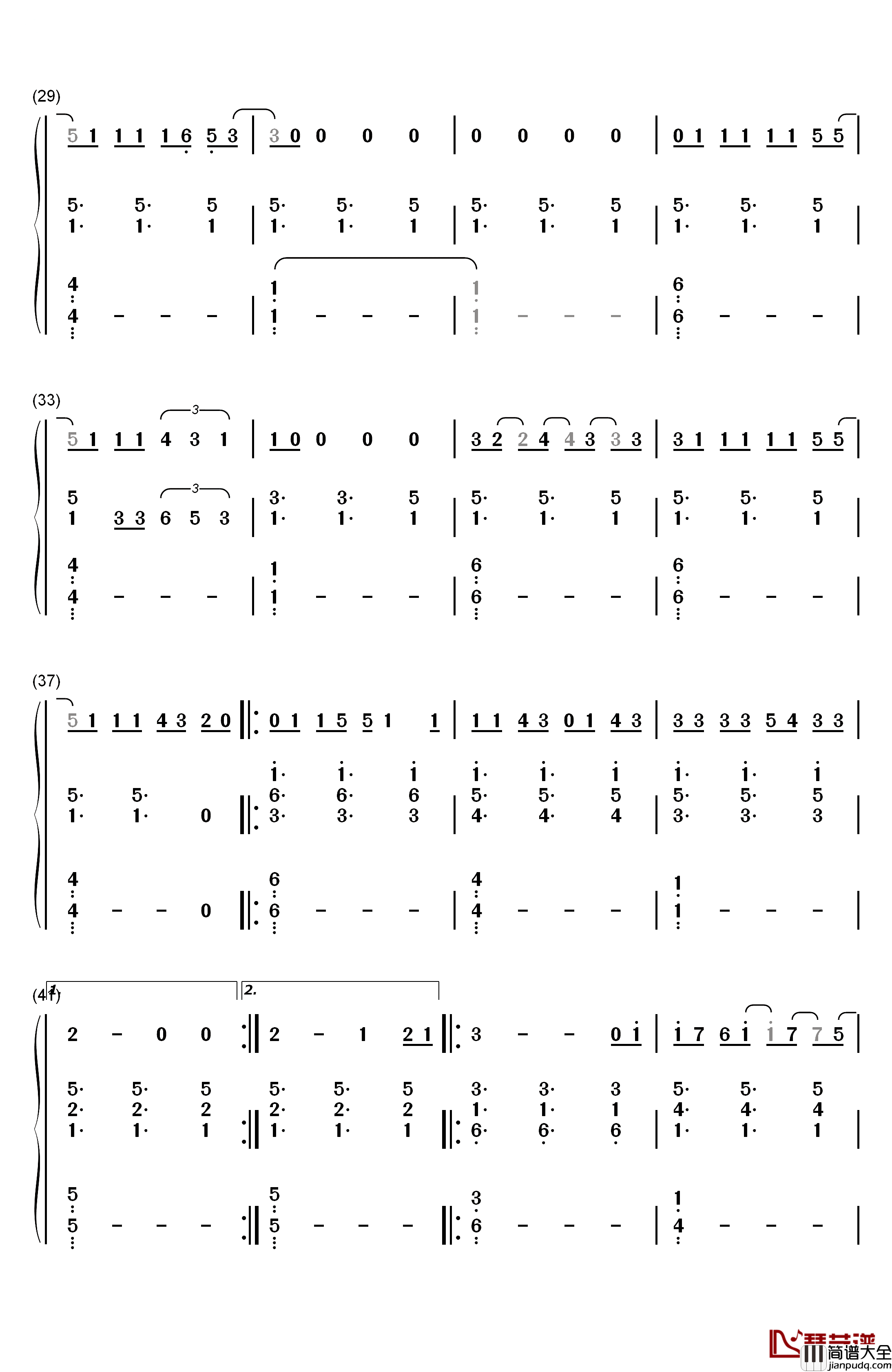 When_We're_Old钢琴简谱_数字双手_Ieva_Zasimauskaitè