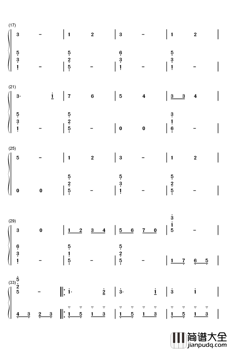 哆来咪钢琴简谱_数字双手_Richard_Rodgers