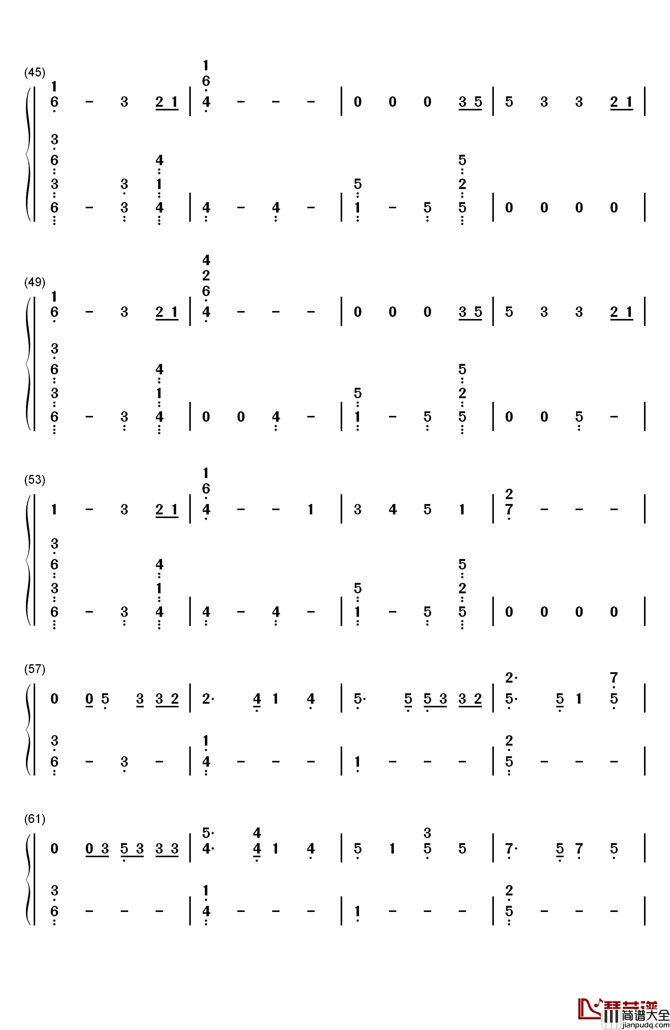 Waste_It_On_Me钢琴简谱_数字双手_Steve_Aoki_BTS