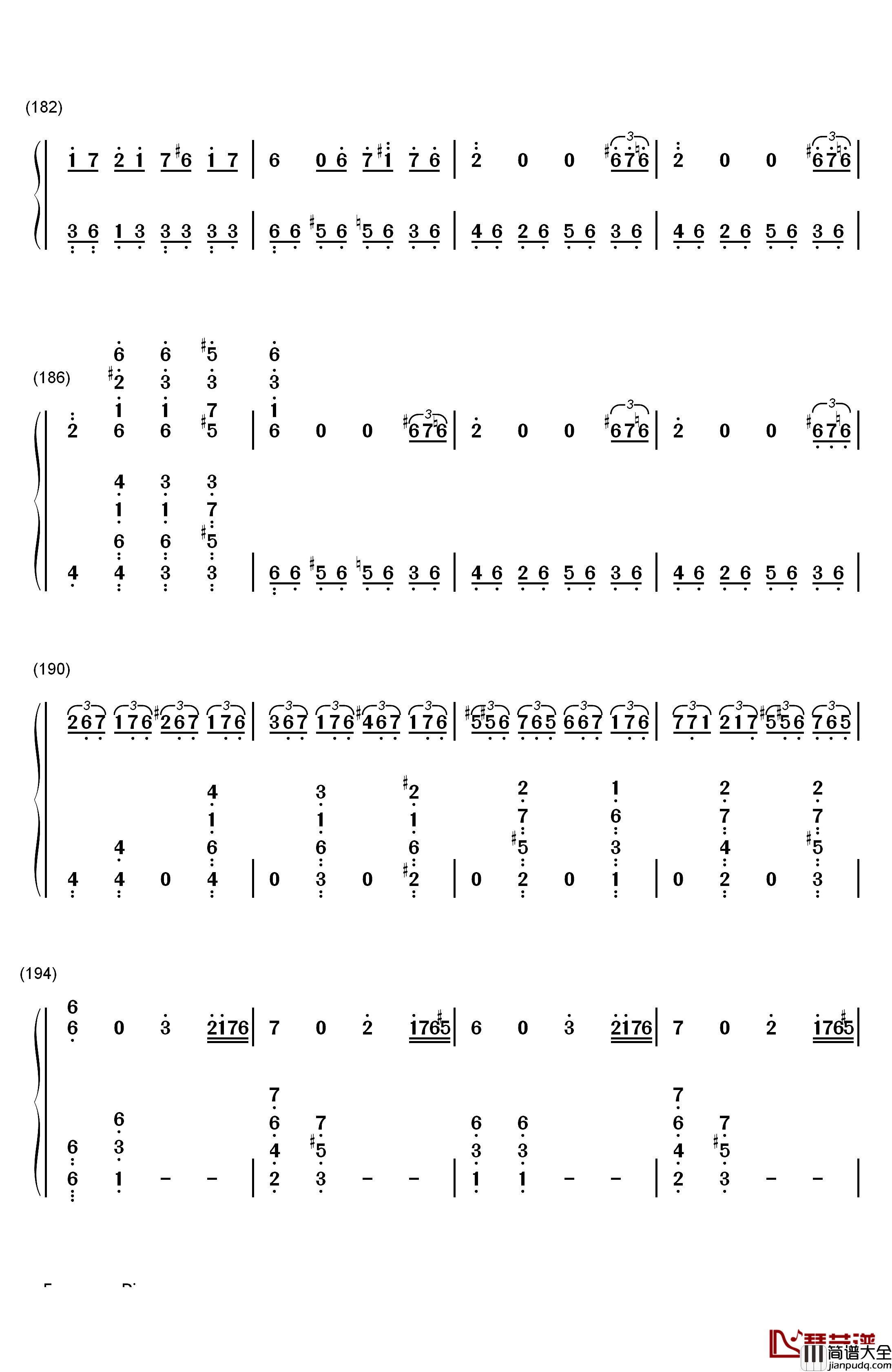 悲怆钢琴简谱_数字双手_贝多芬