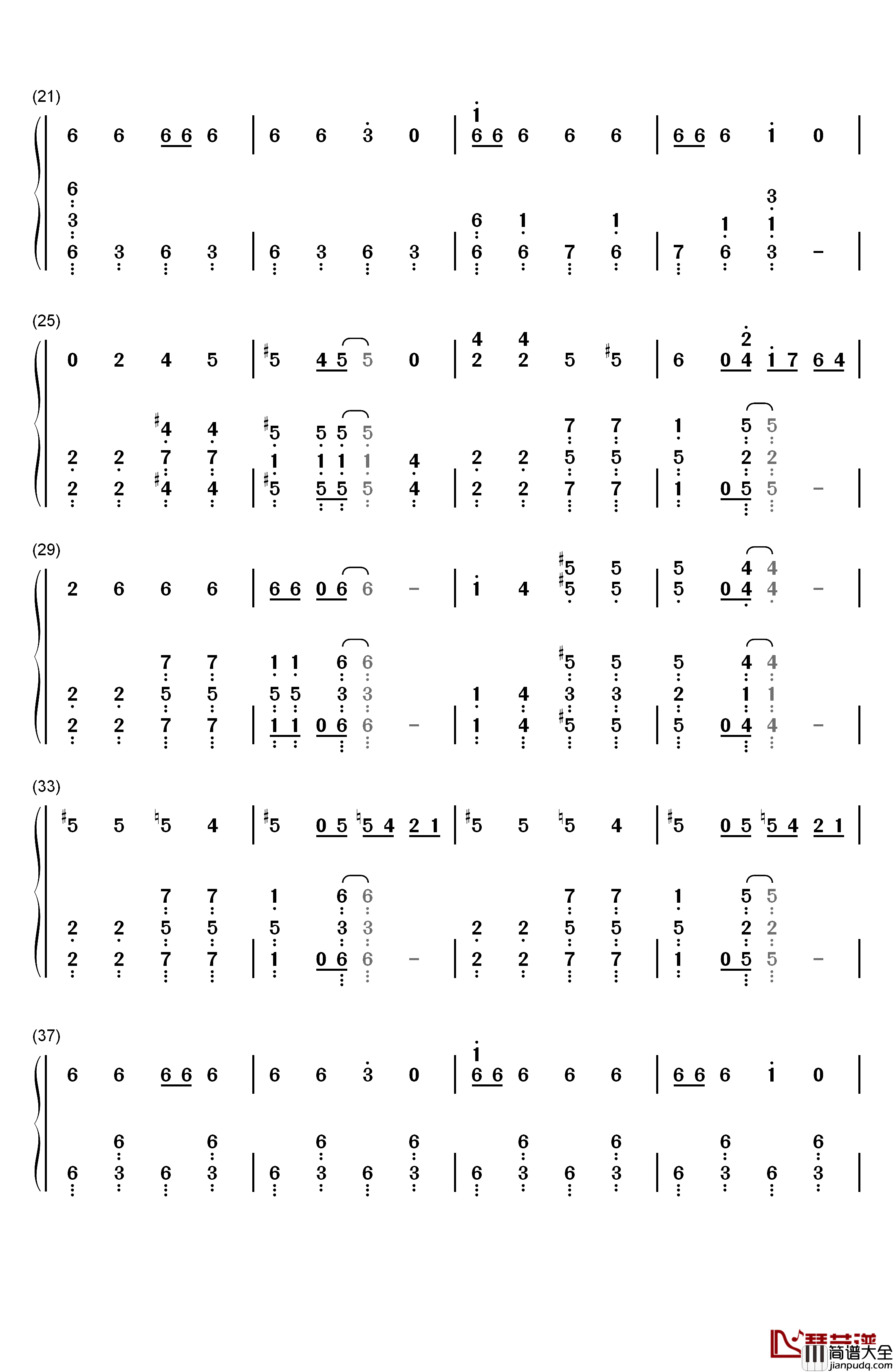 Los!_Los!_Los!钢琴简谱_数字双手_谭雅•提古雷查夫（CV：悠木碧）