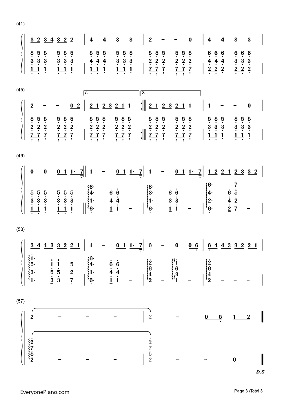 Super_Trouper钢琴简谱_数字双手_ABBA