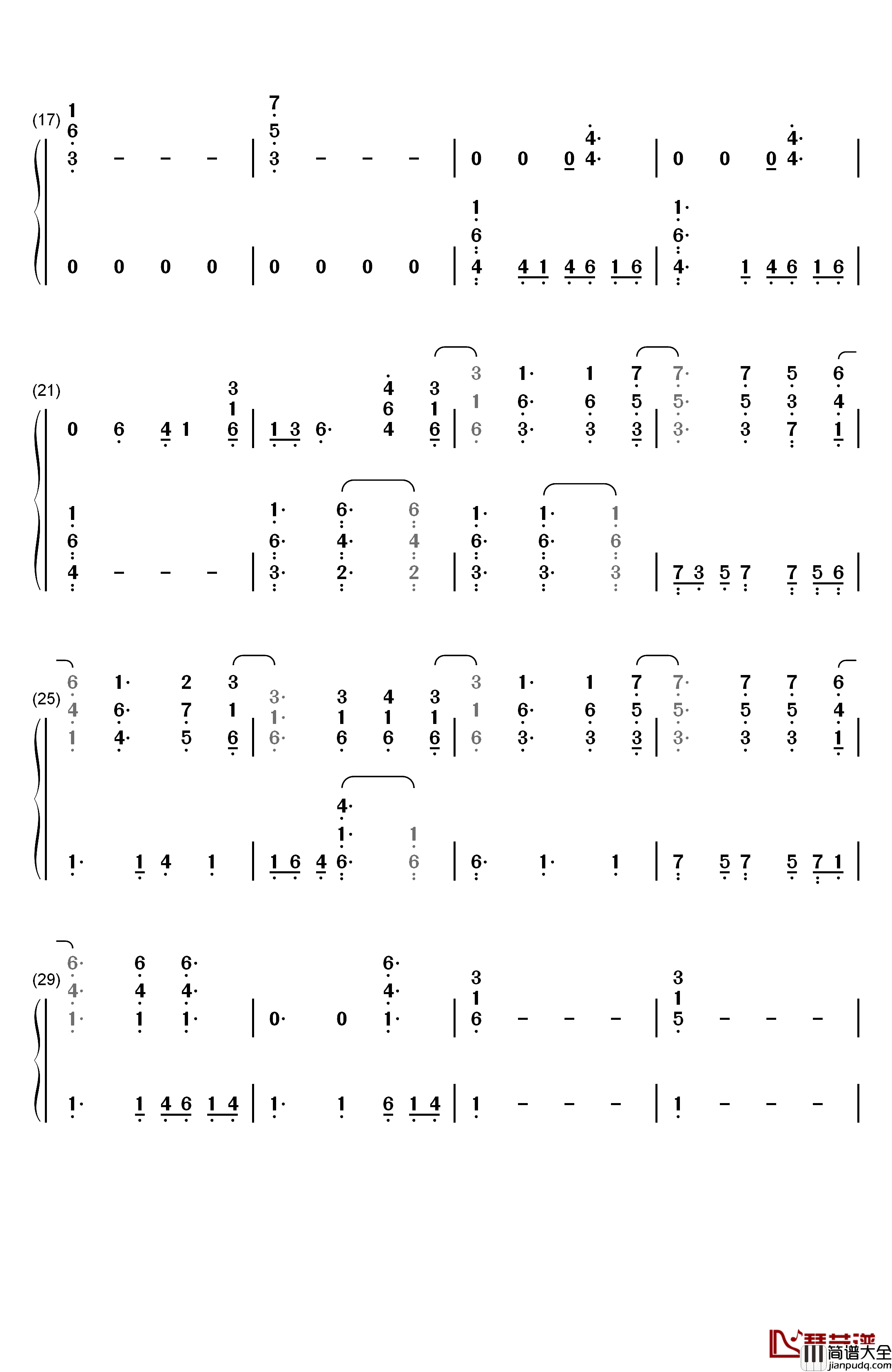 Another_Love钢琴简谱_数字双手_Tom_Odell